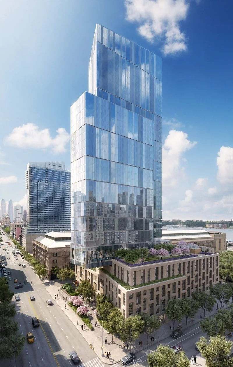 One West End , a sculptural glass residential tower with exterior architecture by Pelli Clarke Pelli, rises elegantly above Riverside Center – Atelier Christian de Portzamparc’s master-planned neighborhood enclave. Featuring interiors designed by hospitality visionary Jeffrey Beers, the 42-story condominium tower offers 246 one-to-four bedroom residences including a curated collection of Penthouse and Tower Duplex homes. Commanding a full city block between 59th and 60th Streets at West End Avenue, One West End is home to expansive indoor and outdoor resort-inspired amenities. 3 bed starts at $5.25M 4 bed starts at $6.35M