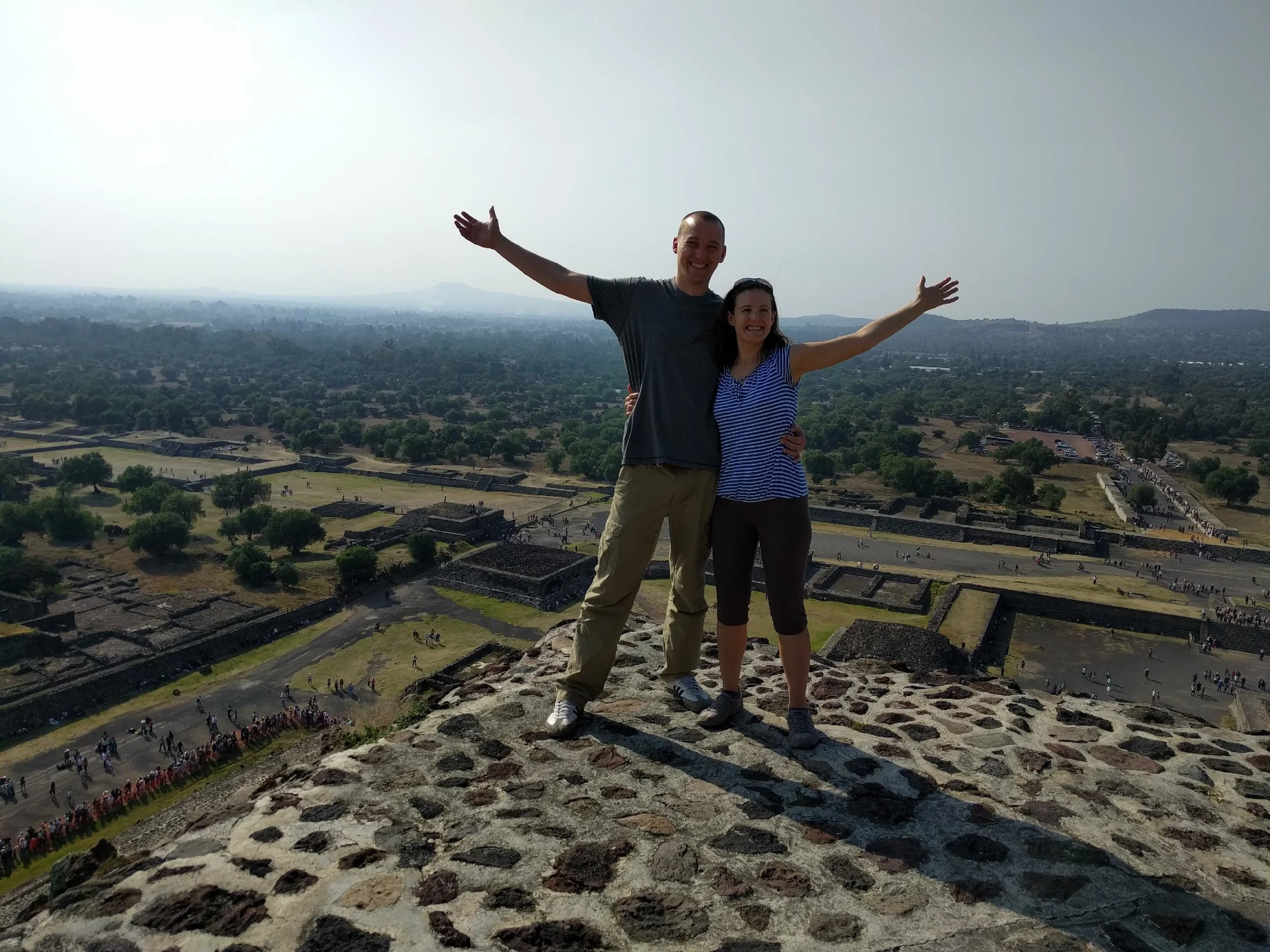 Amelia and David are quite the world travelers themselves. This was taken last year in Teotihuacan, Mexico.