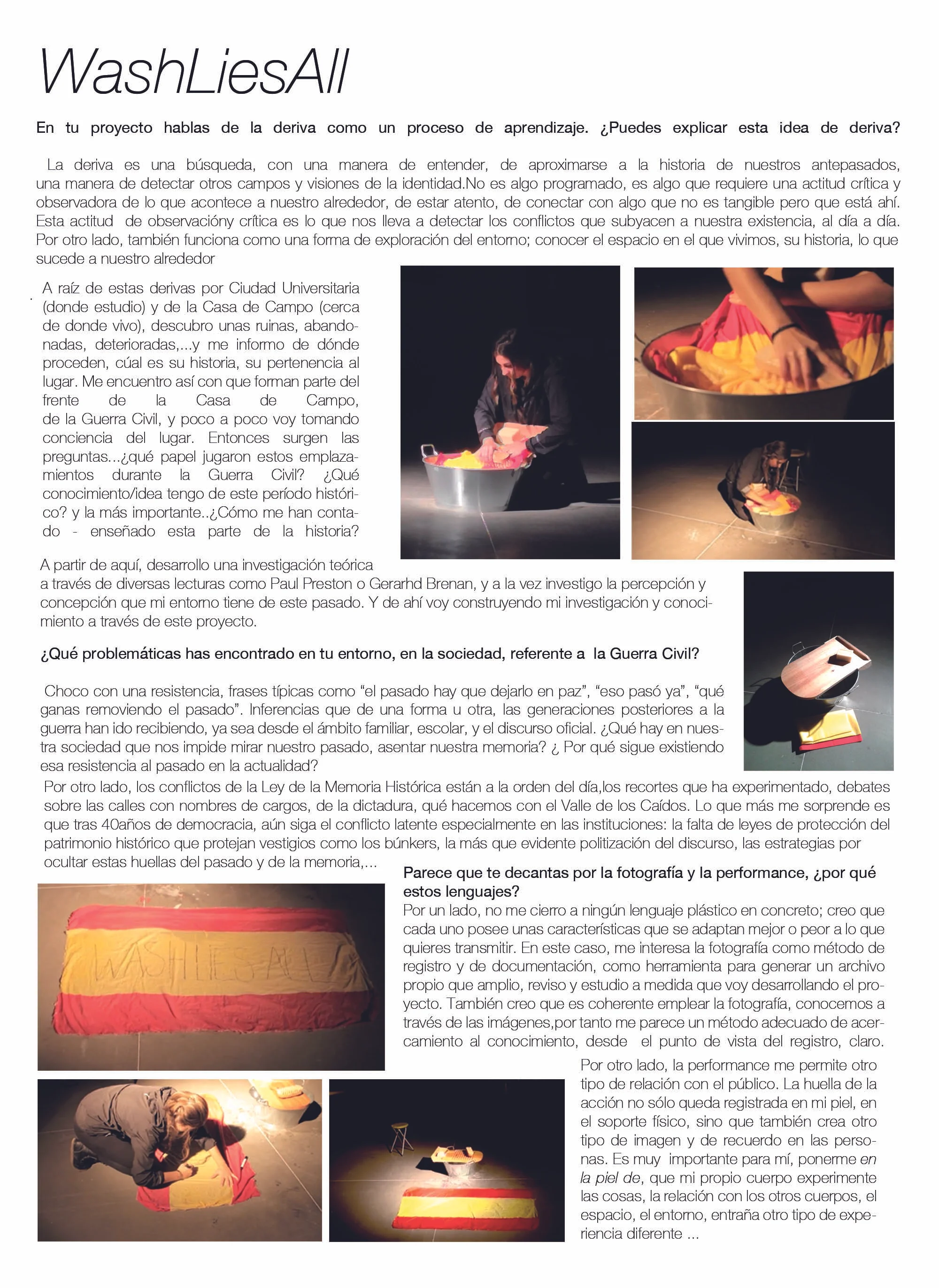 Conmemoria (2015)/ LA ISLA UTOPIA:PAISAJES DE UNA GUERRA exhibition at Casa de Velázquez, Madrid