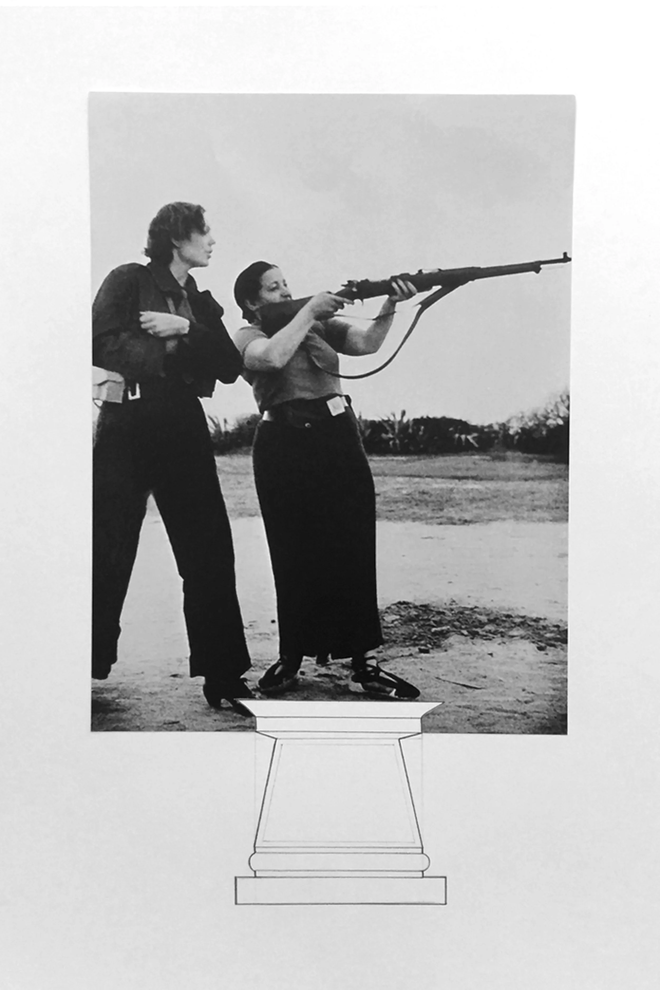 Infrastructure of Counter-History 05 (2017)/ Photography and graphite