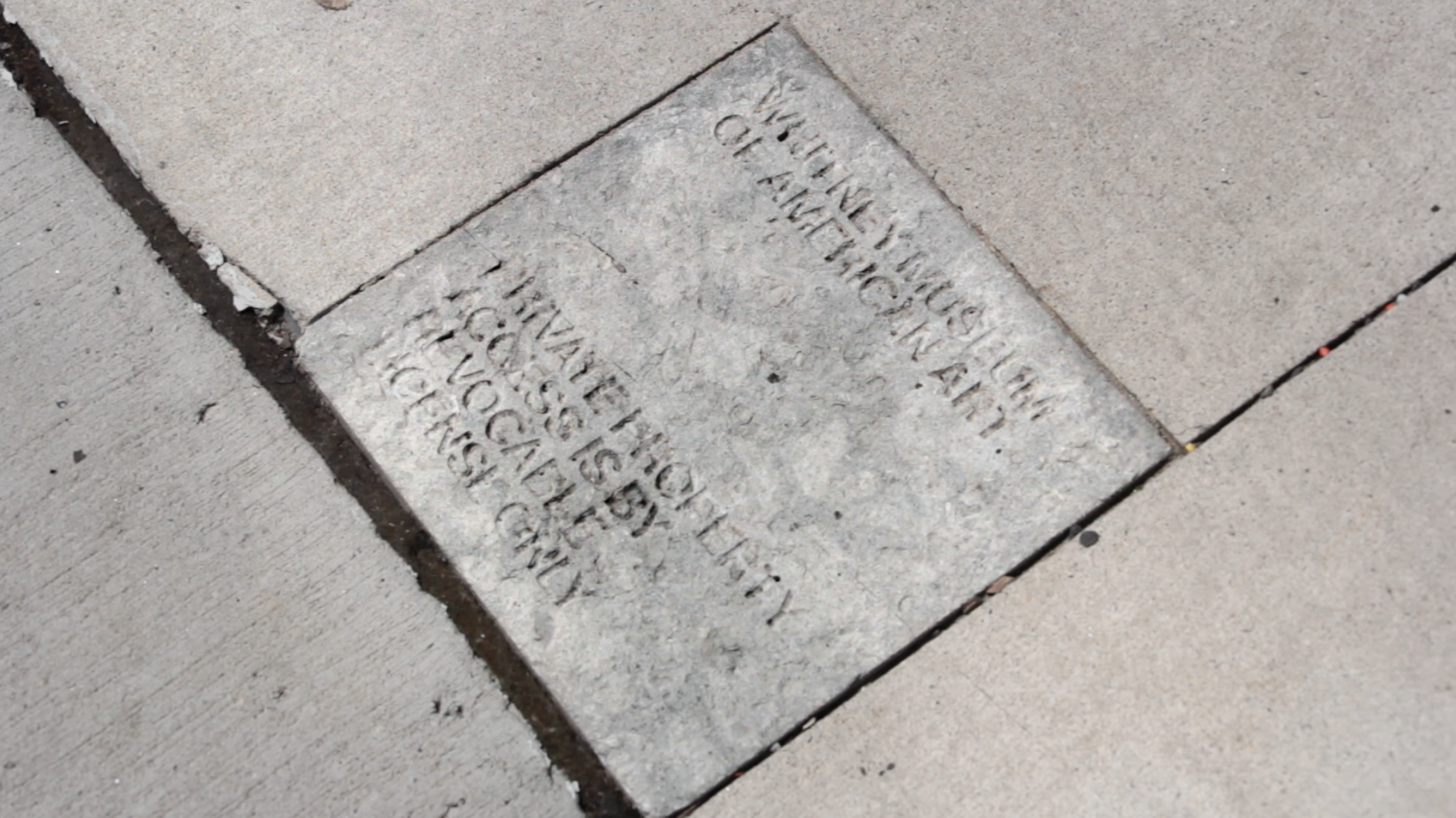 “Whitney Museum of American Art. Private Property. Access is by "Revocable License Only”