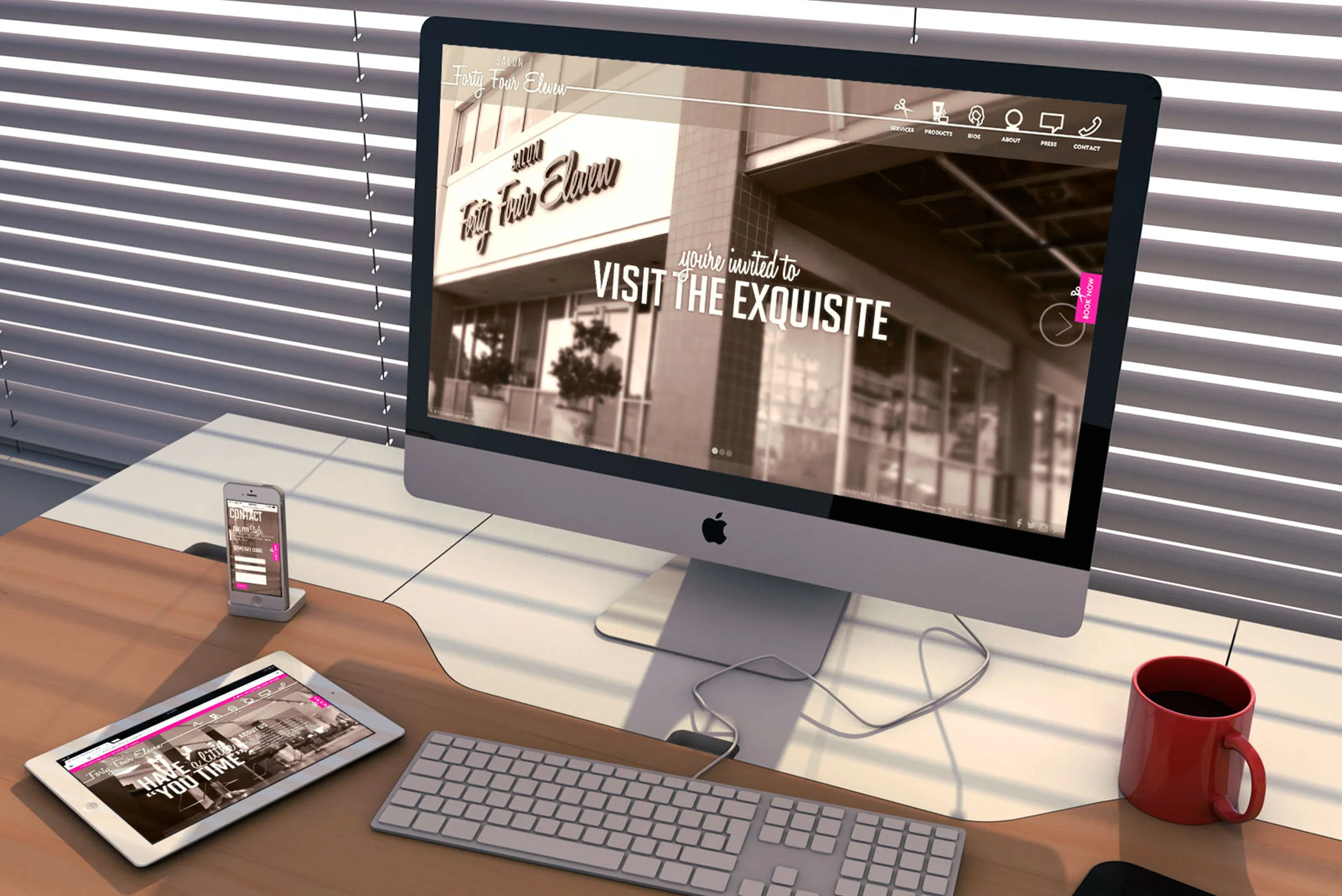 Salon Forty Four Eleven Website Design