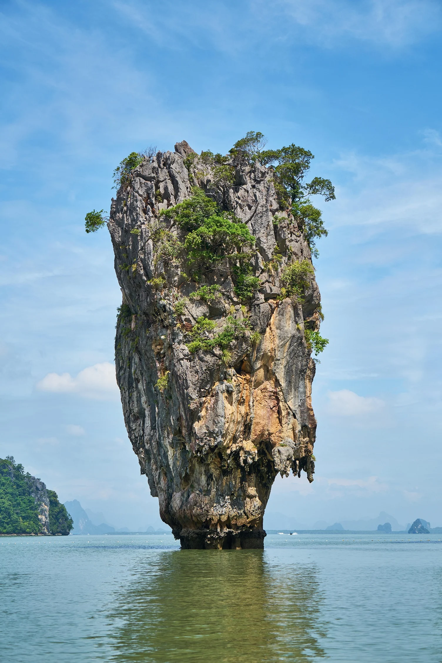 Scrolled image island in the sea