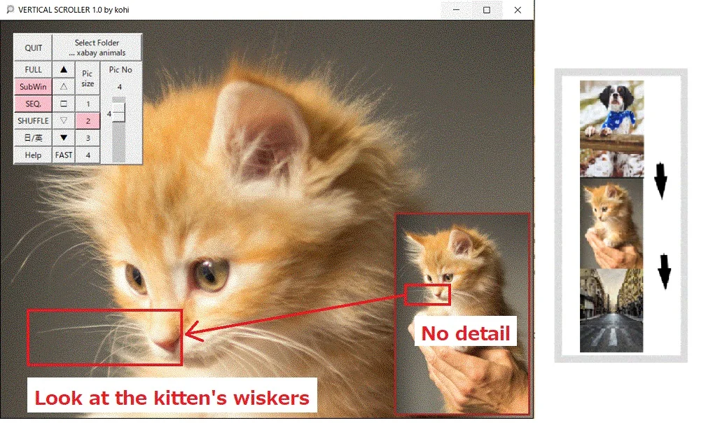 Vertical Scroller Screen example