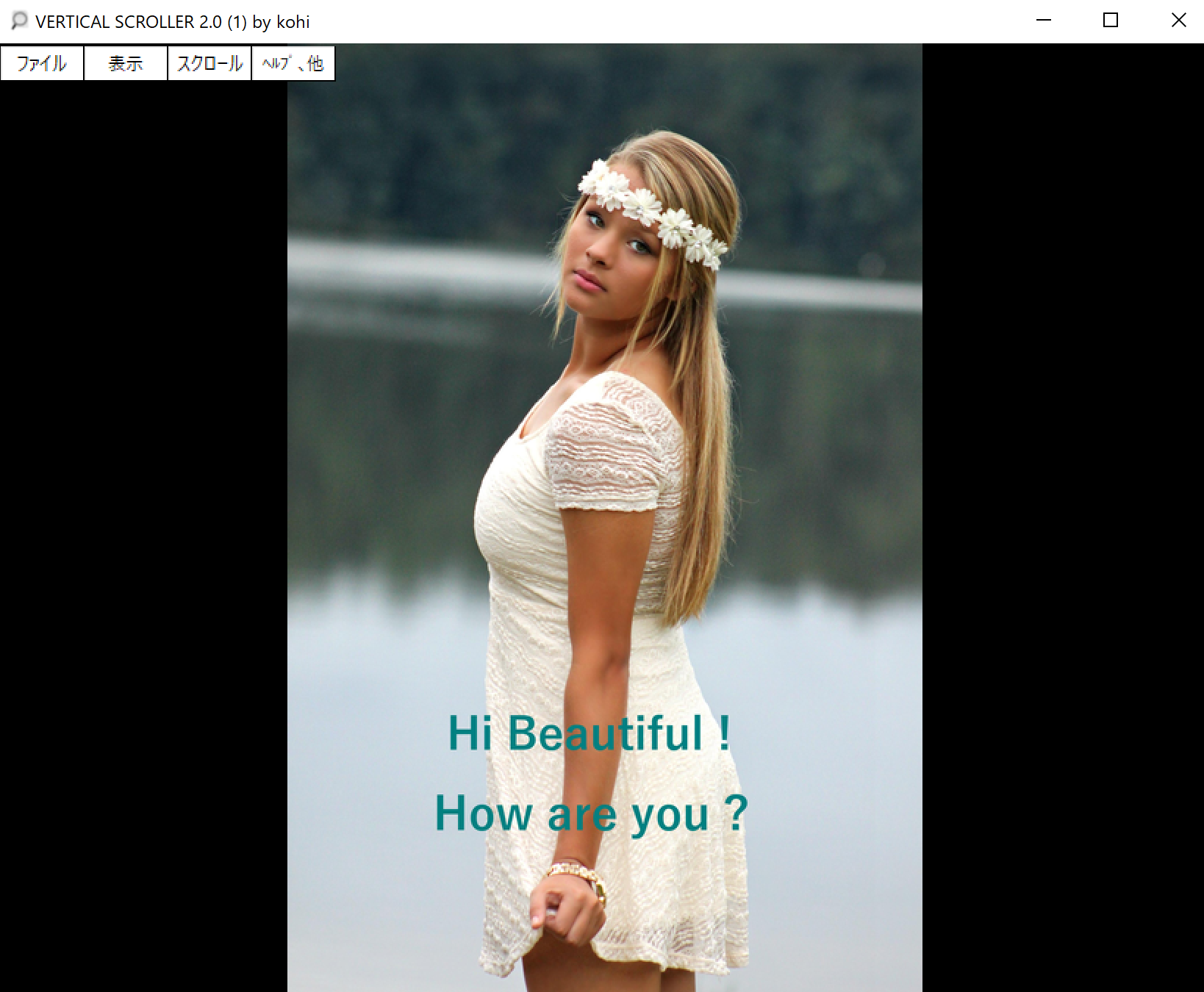 Vertical Scroller Image Viewer Select interesting parts of the image, crop and scroll automatically. vertical scroller image viewer