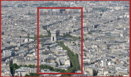Paris / Arc de Triomphe sky-view 
