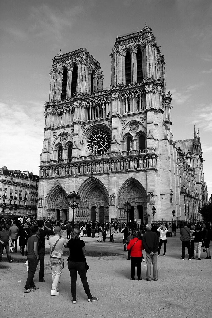 Paris, Notre Dame front view