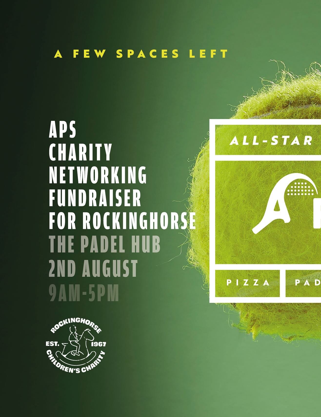💖 Loving the Padel Phenomenon?! Passionate about giving back?!〰️

🎾 We&rsquo;re hosting an exclusive Padel Slam at @thepadelhub_uk in support of the amazing @rockinghorse67 and a few final spots have just opened up.〰️

👀 If you and your colleagues