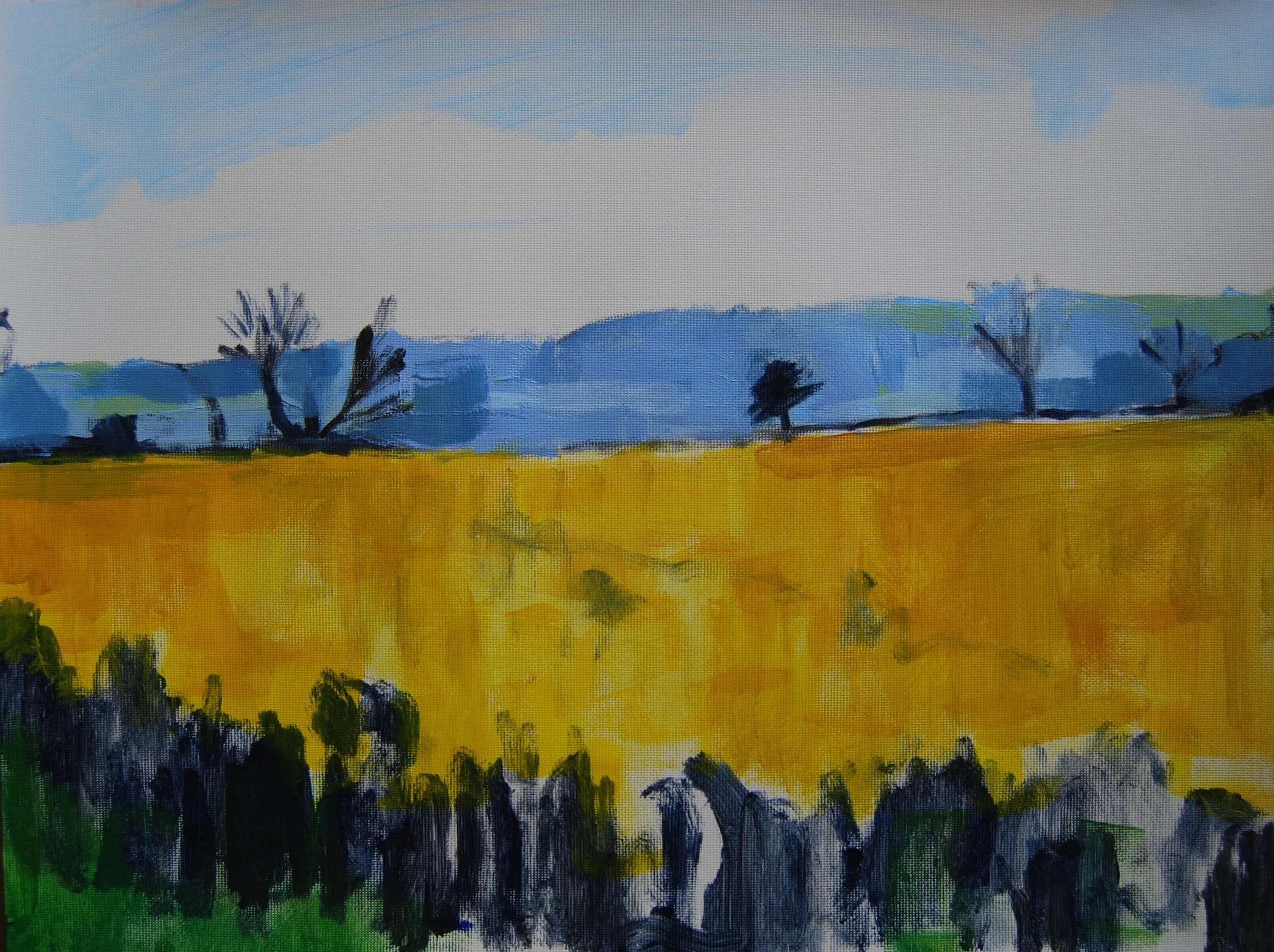 Rapeseed overlooking Upper Heyford