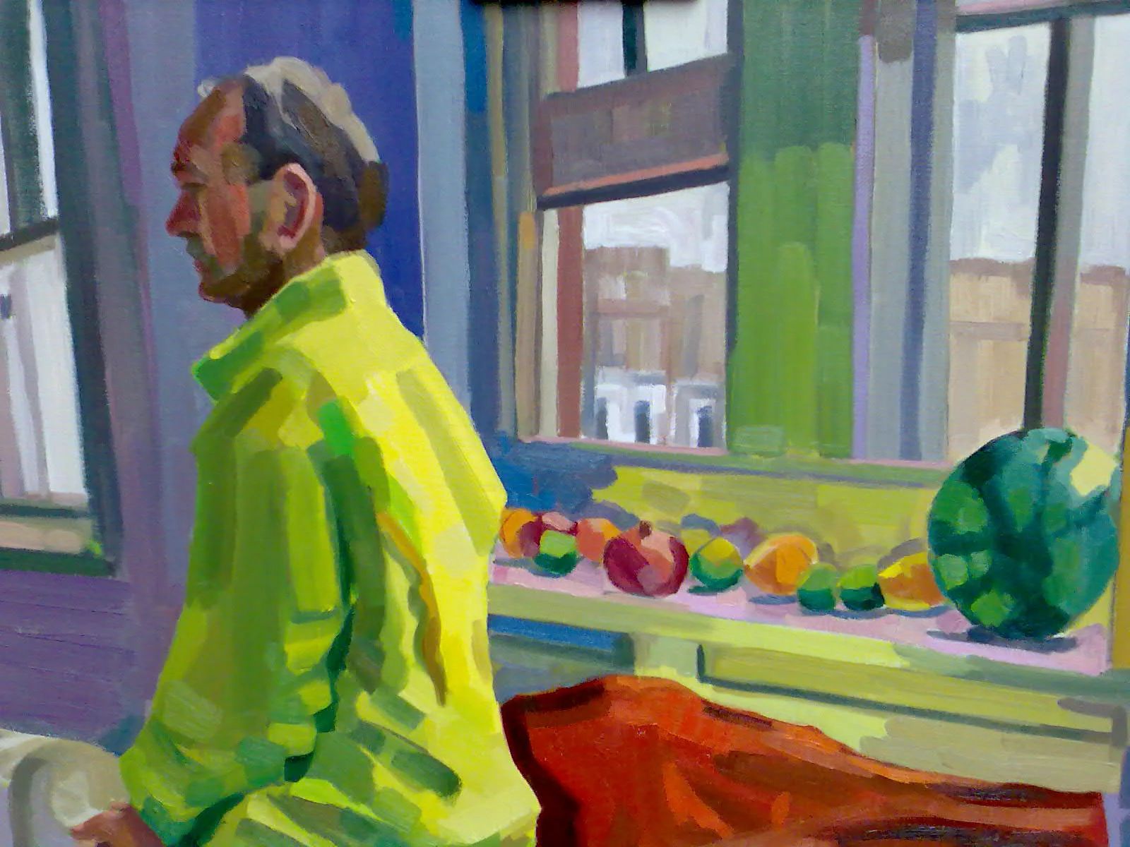 Man in the yellow jacket