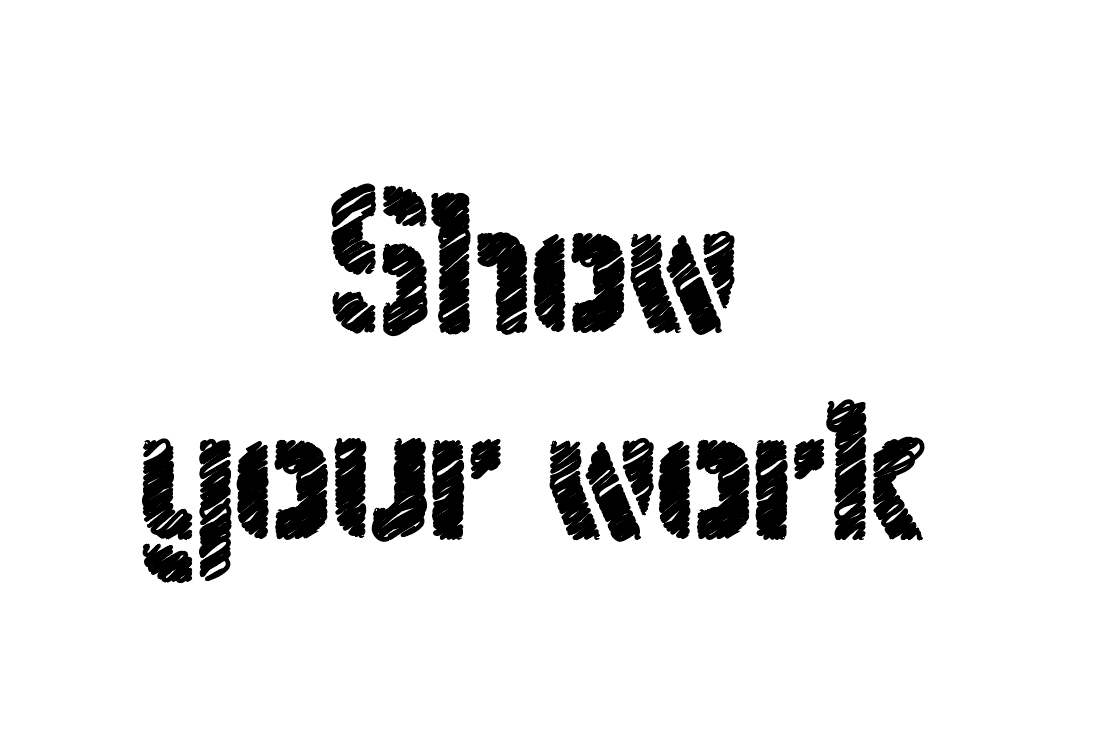 Show your work — AI AND GRAPHIC DESIGN
