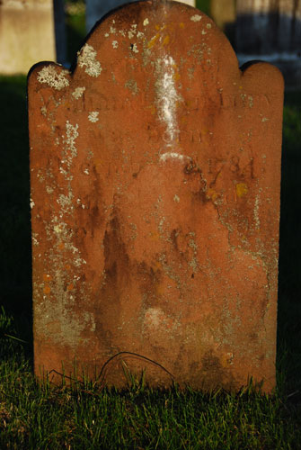 It is quite possible that this stone was created by an apprentice of John Zuricher, the well-known master stonecutter. Zuricher lived and worked in New York City until the Revolution. About 1776 during the British occupation of the City, he moved to Haverstraw in Rockland County. There is no further evidence of him after 1778.