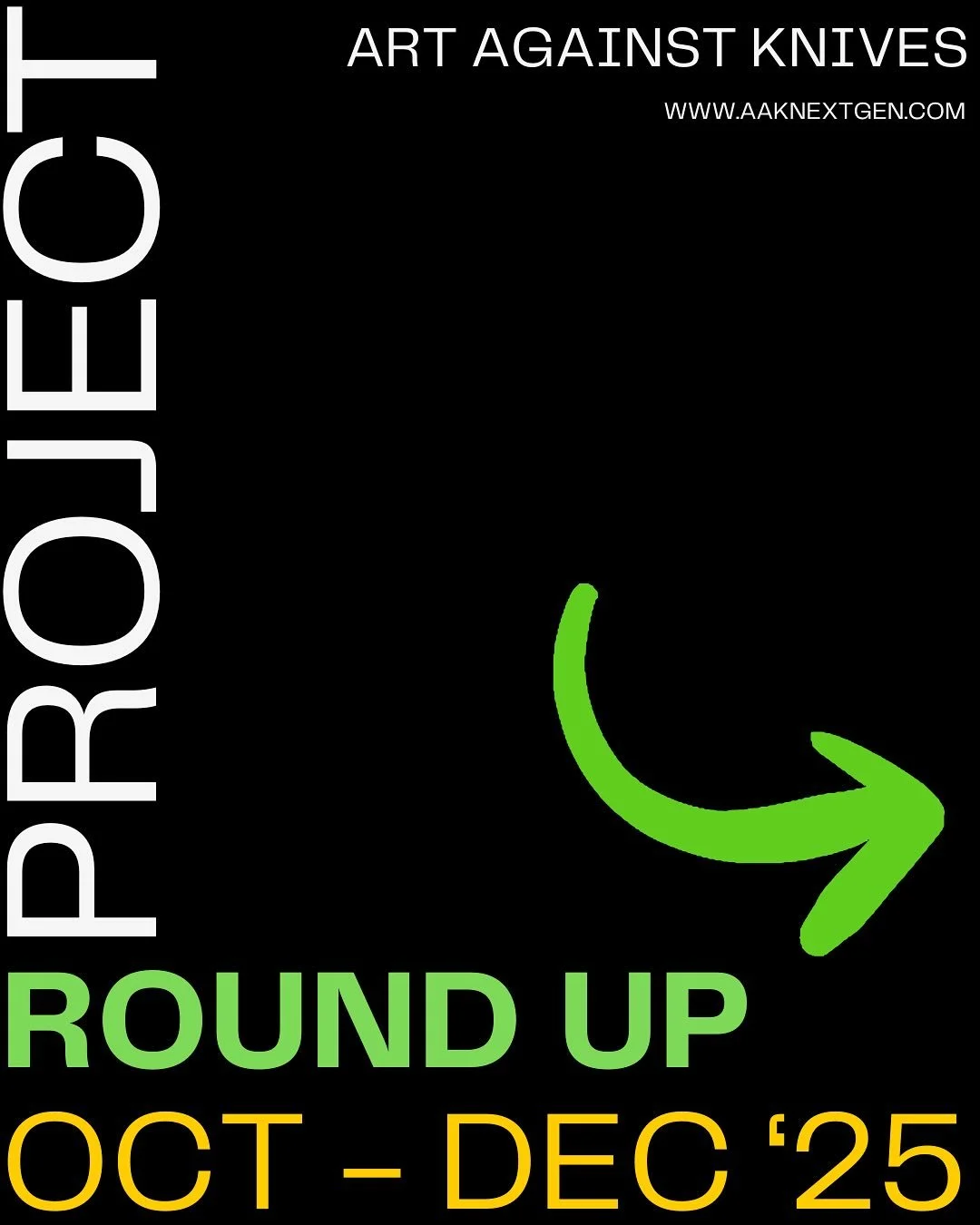 OUR ROUND UP OF PROJECTS ACROSS OCTOBER + DECEMBER HAS DROPPED 💥

📲 DM us if you have any questions. 

If not, then show up + spread the word 

WE CAN&rsquo;T WAIT TO SEE YOU ✌️