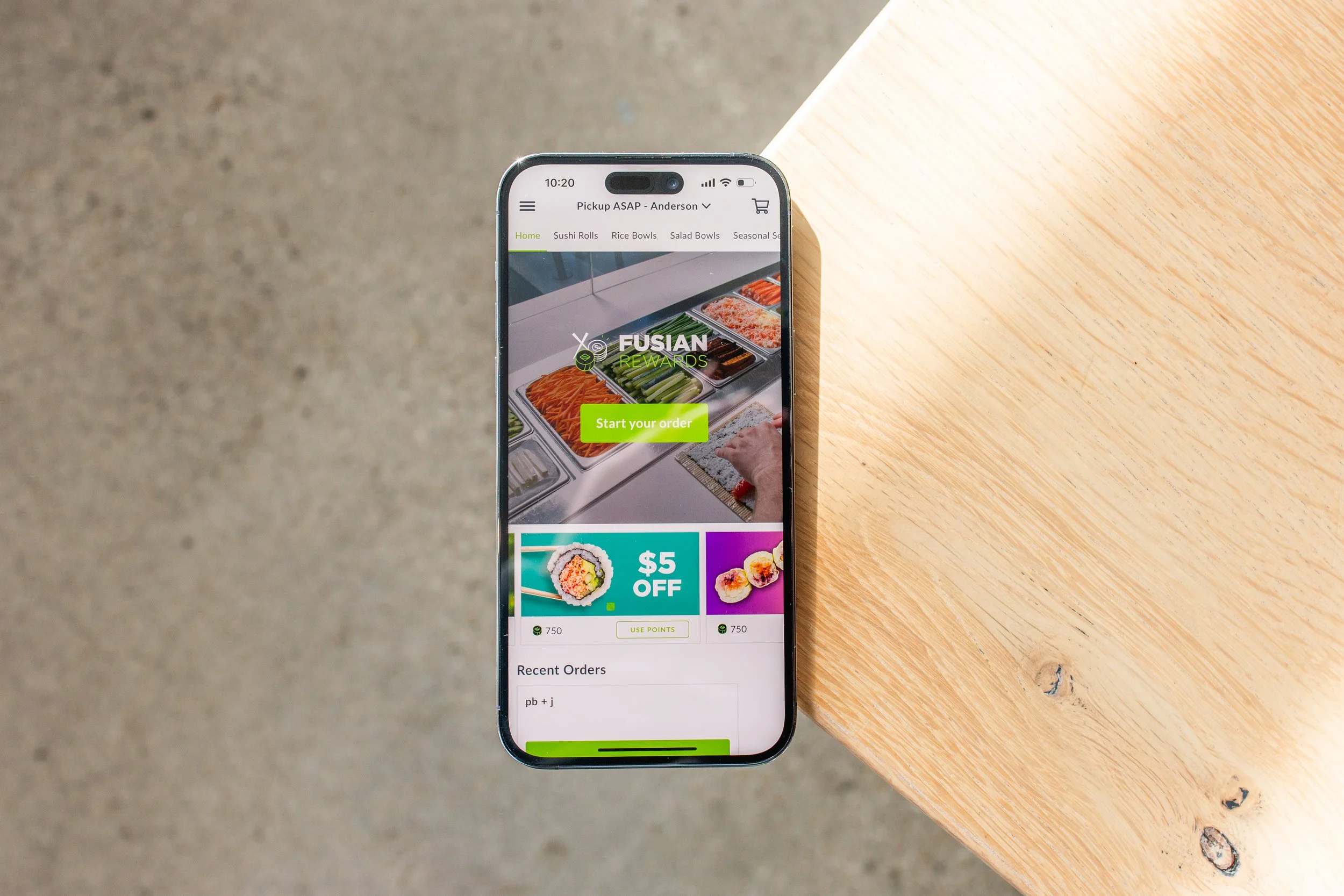 eat sushi. earn points.