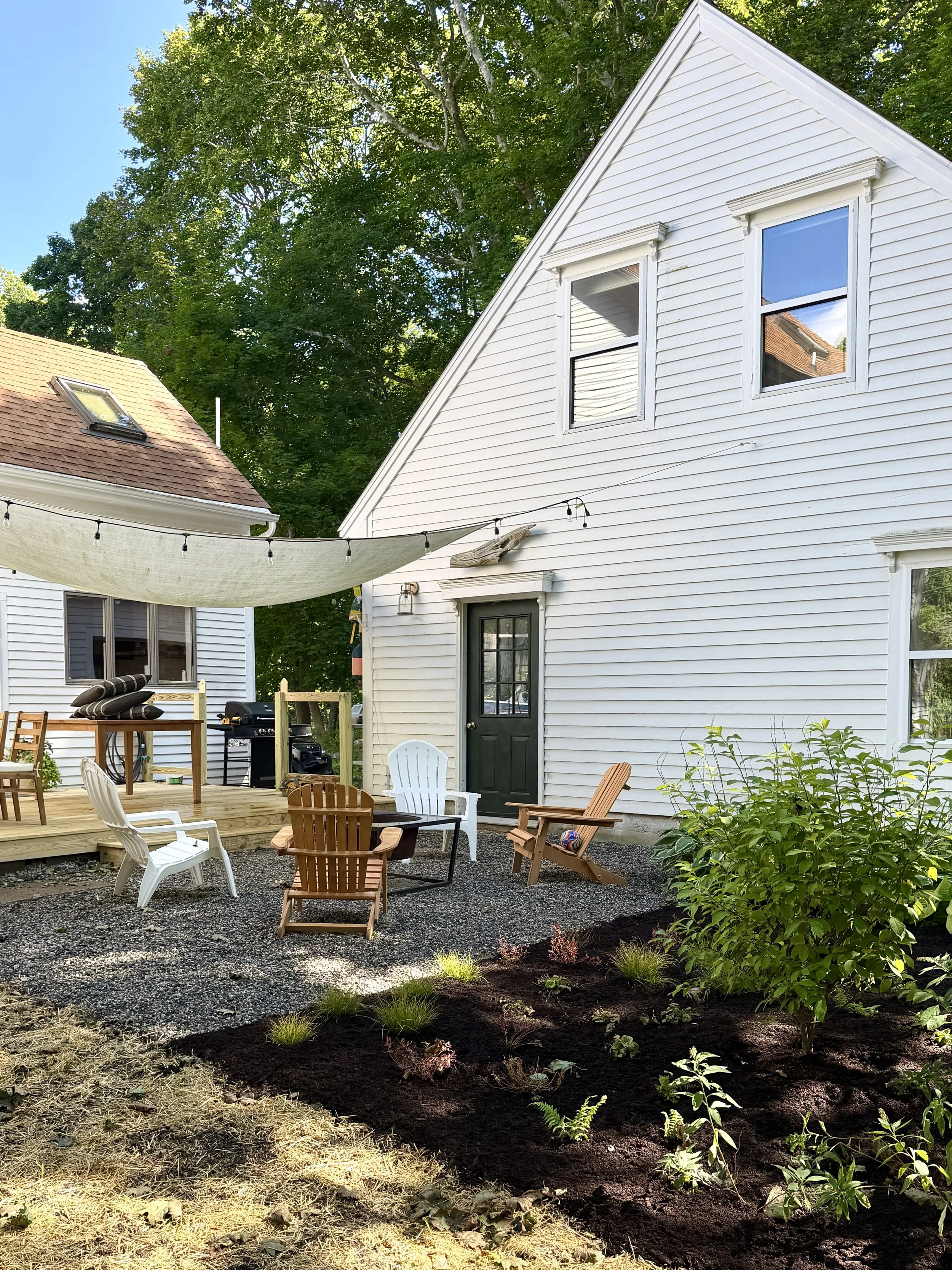 Fire Pit Plantings in Rockport
