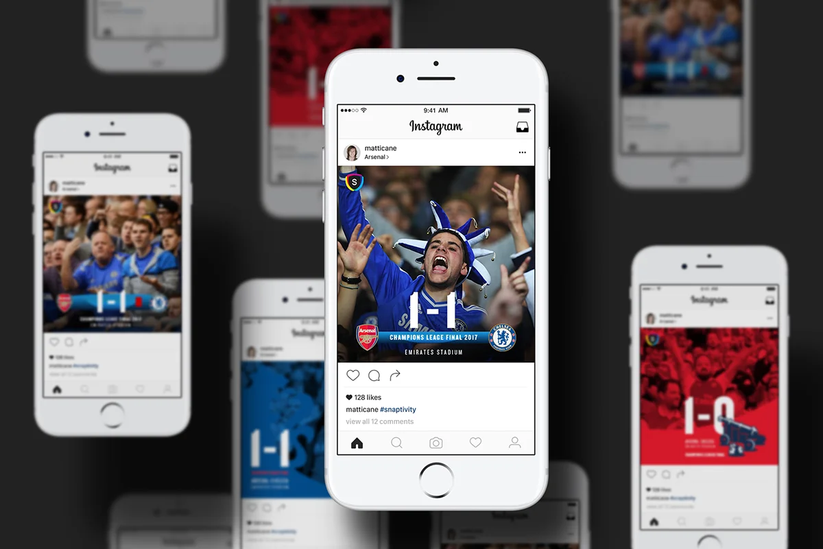 Sponsors can use the shots to create shareable content.