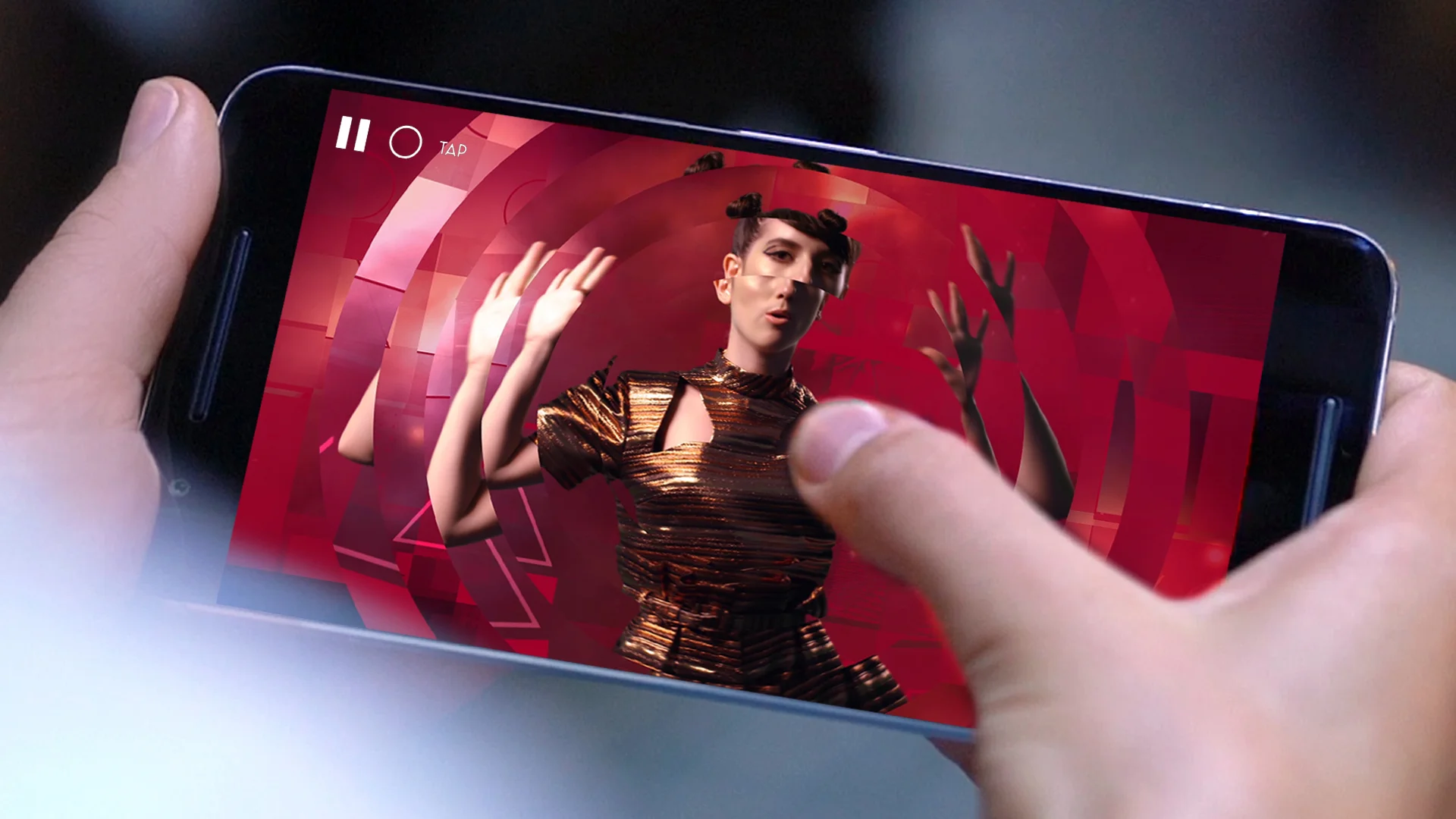 With each tap, swipe, and tilt, the video reacts to you