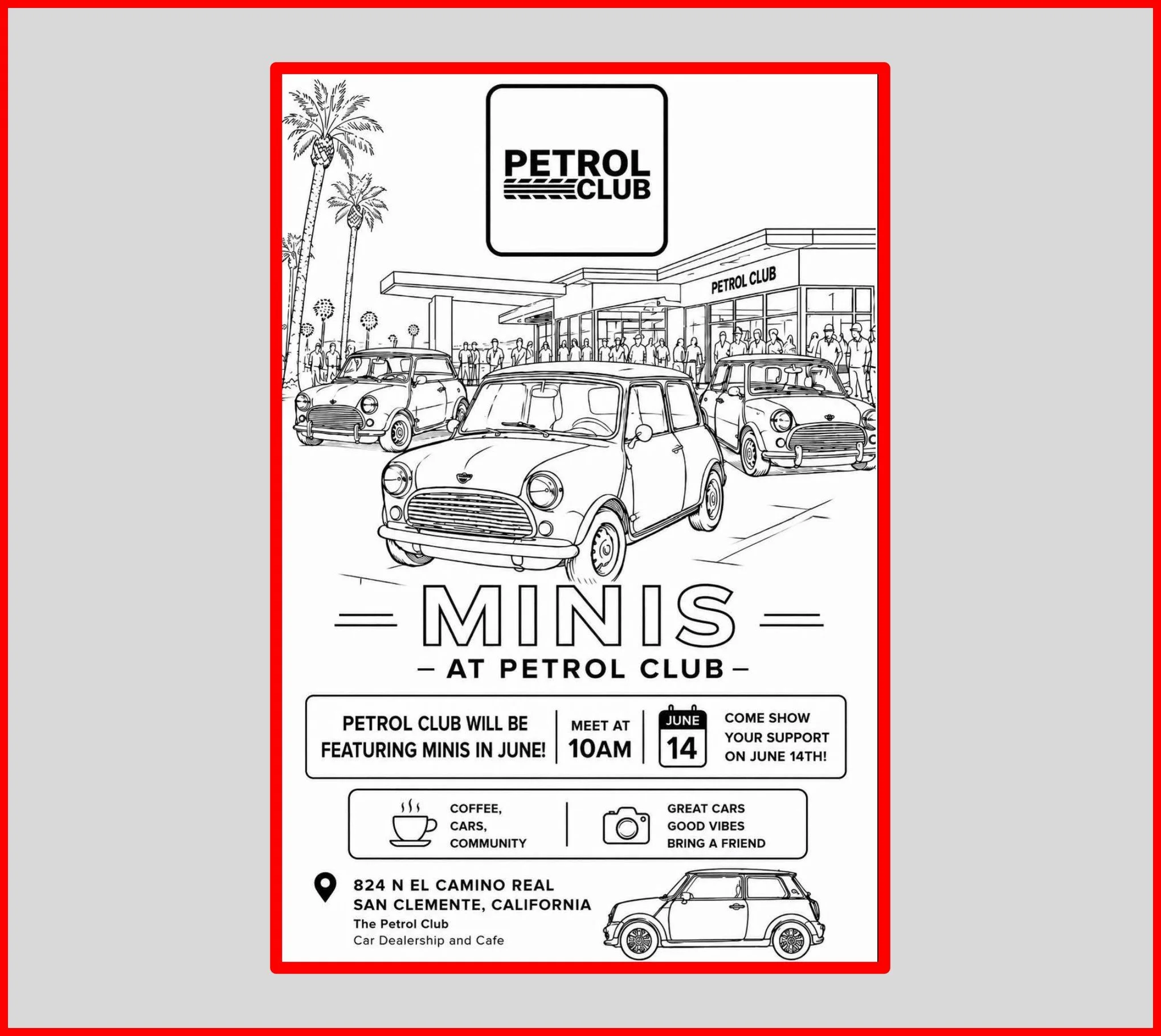 Cars &amp; coffee at the Petrol Club