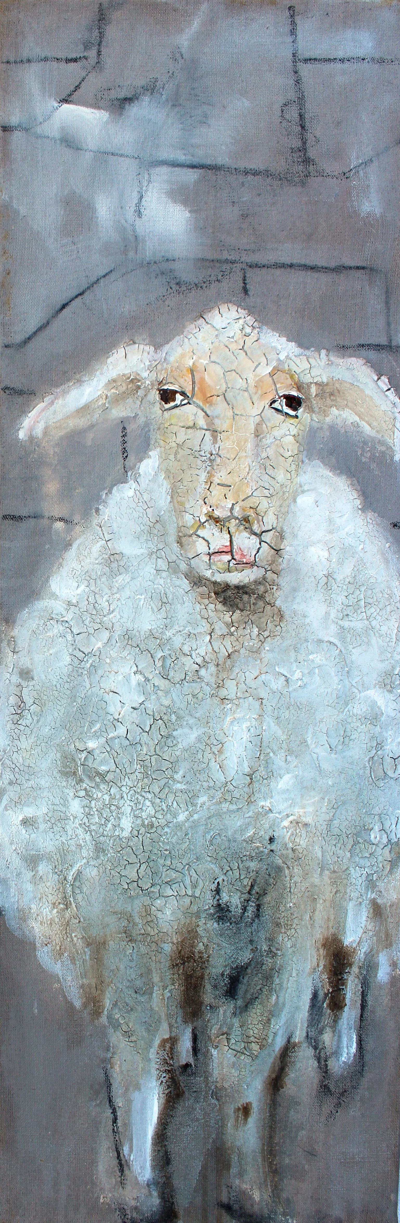 18- Ranja (arabisch, kleine Prinzessin)S18:21, Mischtechnik, 90x30cm.JPG