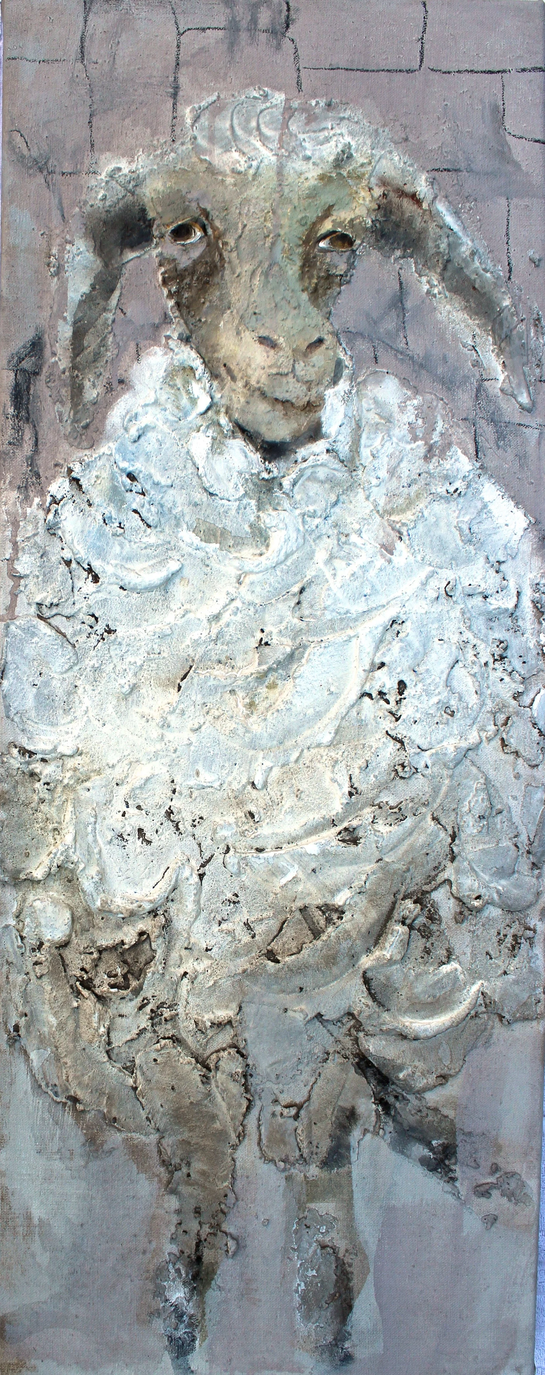 15-,Najuk (Indien, der Sensible, Zarte), S15:21, Mischtechnik, 90x35cm Kopie.JPG