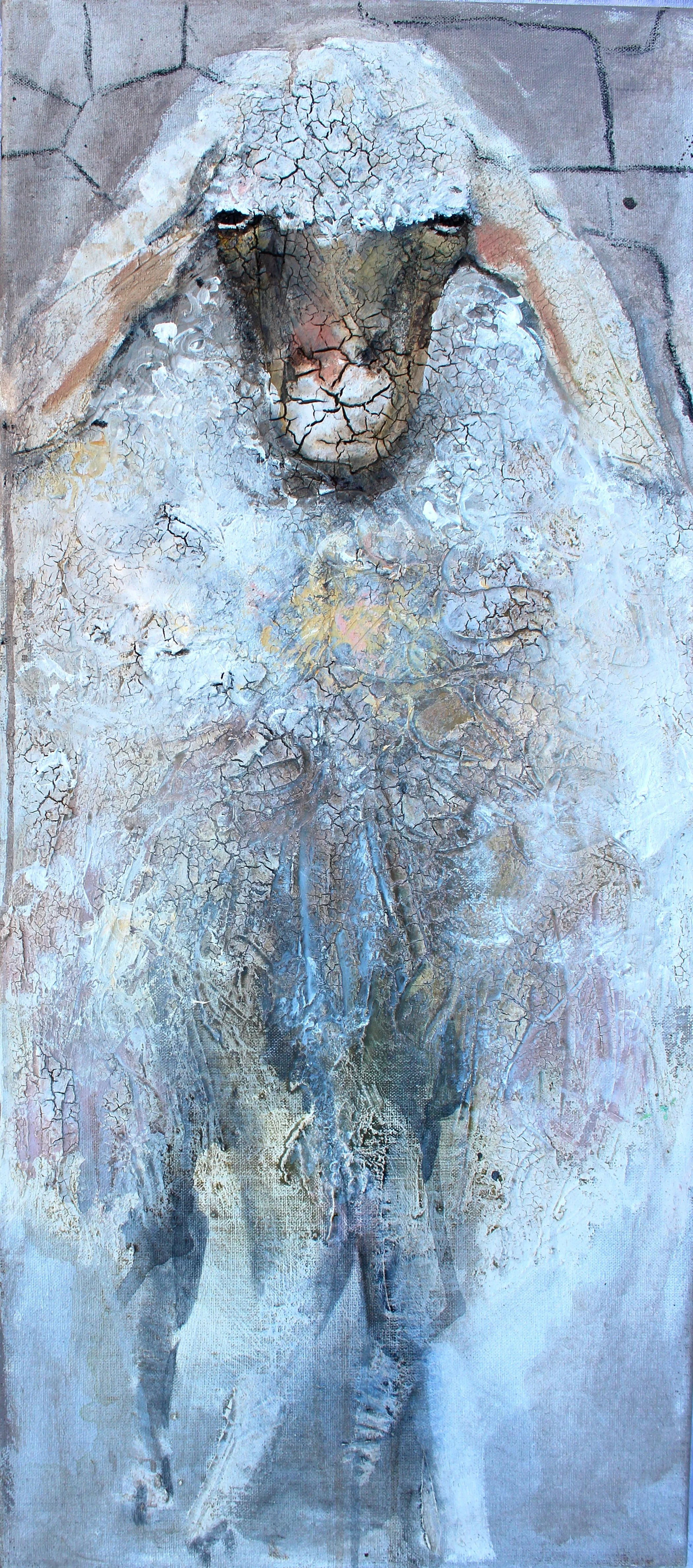 4- Alexis ( griechisch; Helfer, Verteidiger(, S4:21, Mischtechnik, 90x40.JPG