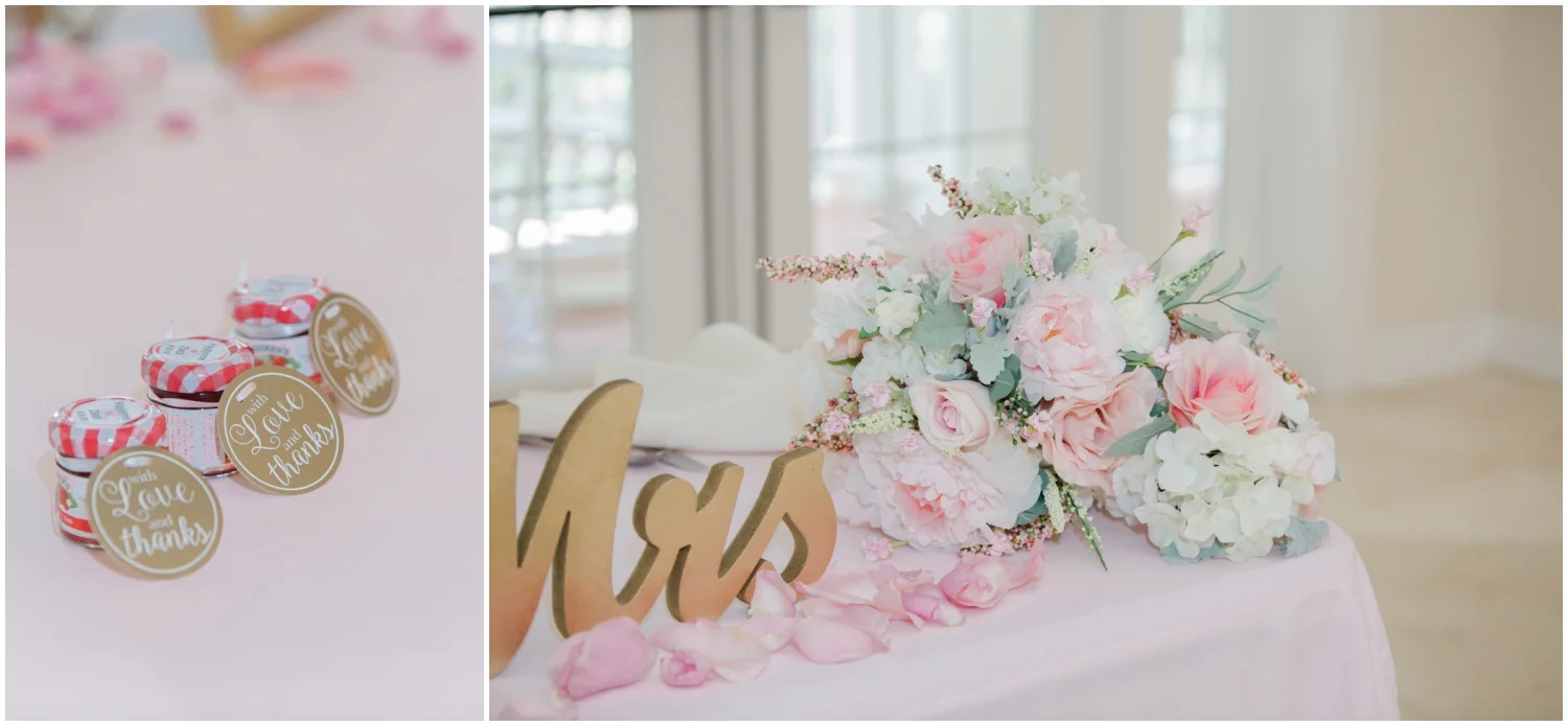 wedding reception details