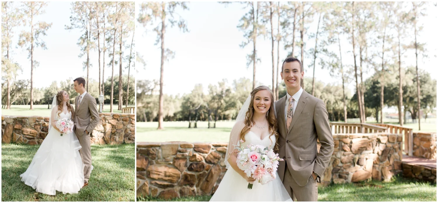 bride and wedding guest