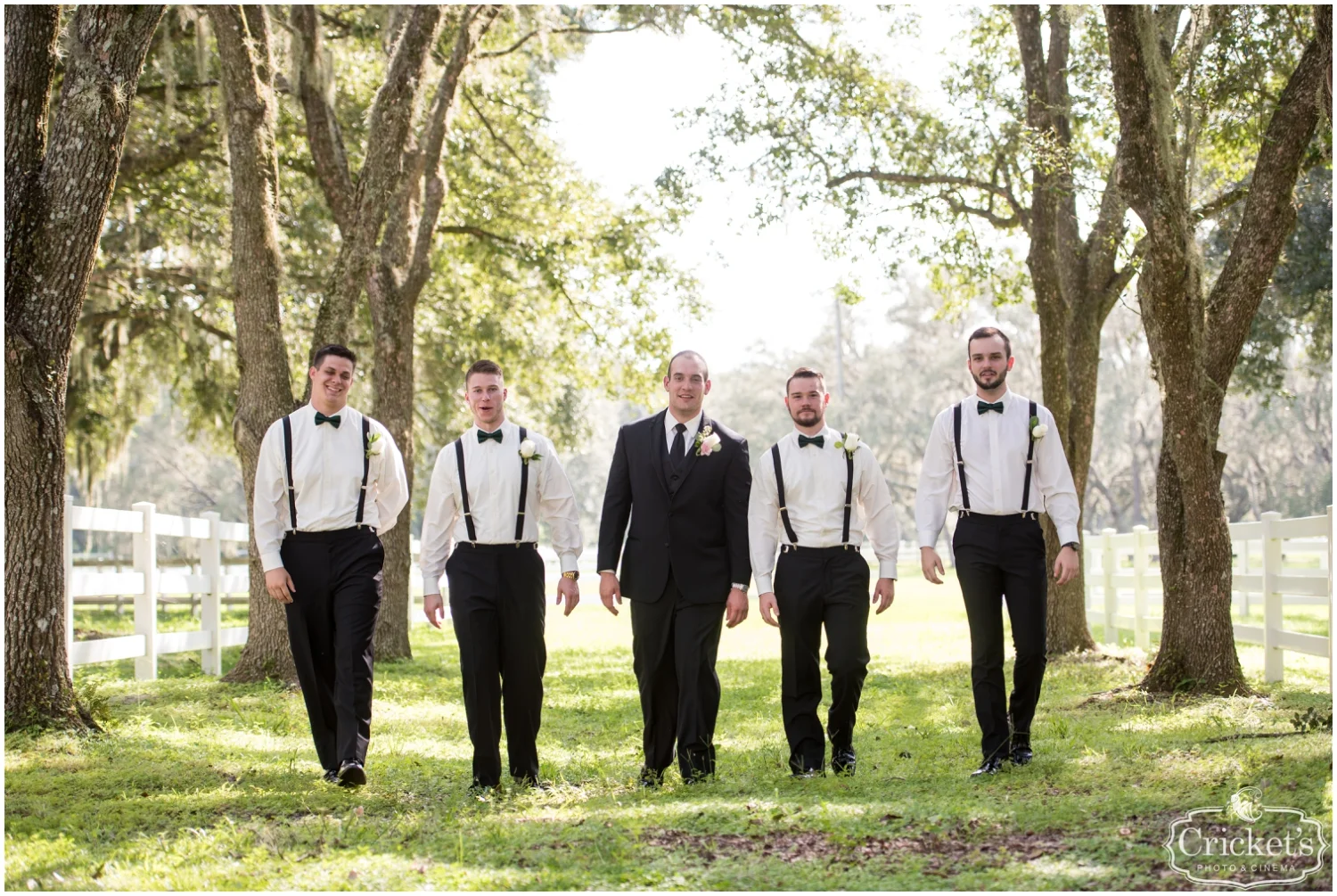 Groomsmen with the groom before the wedding
