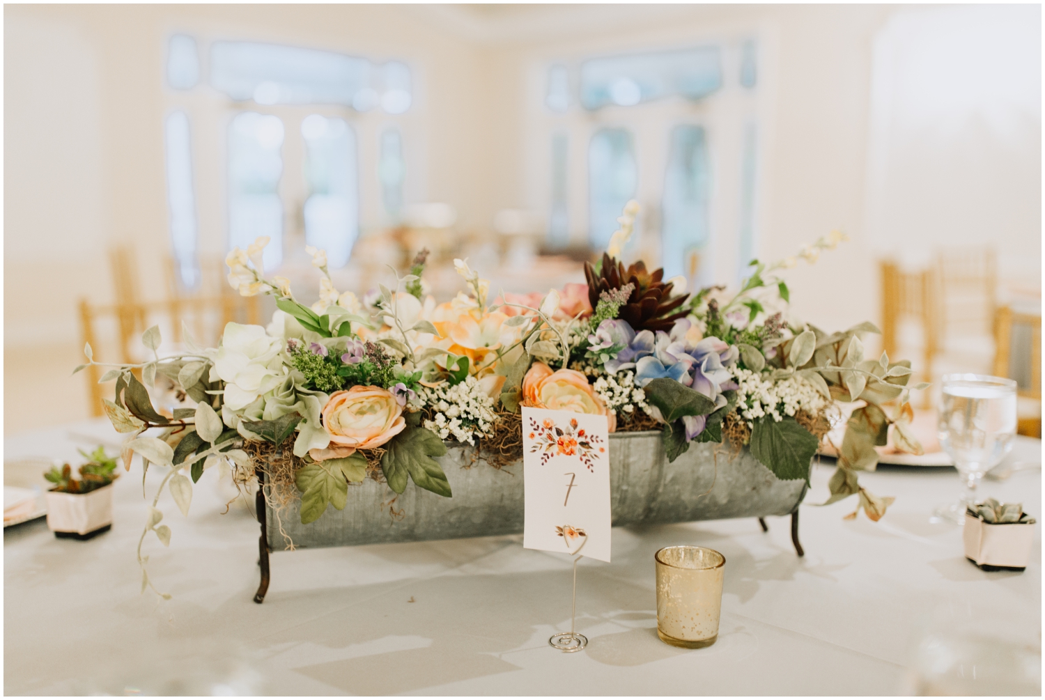 Wedding reception centerpiece