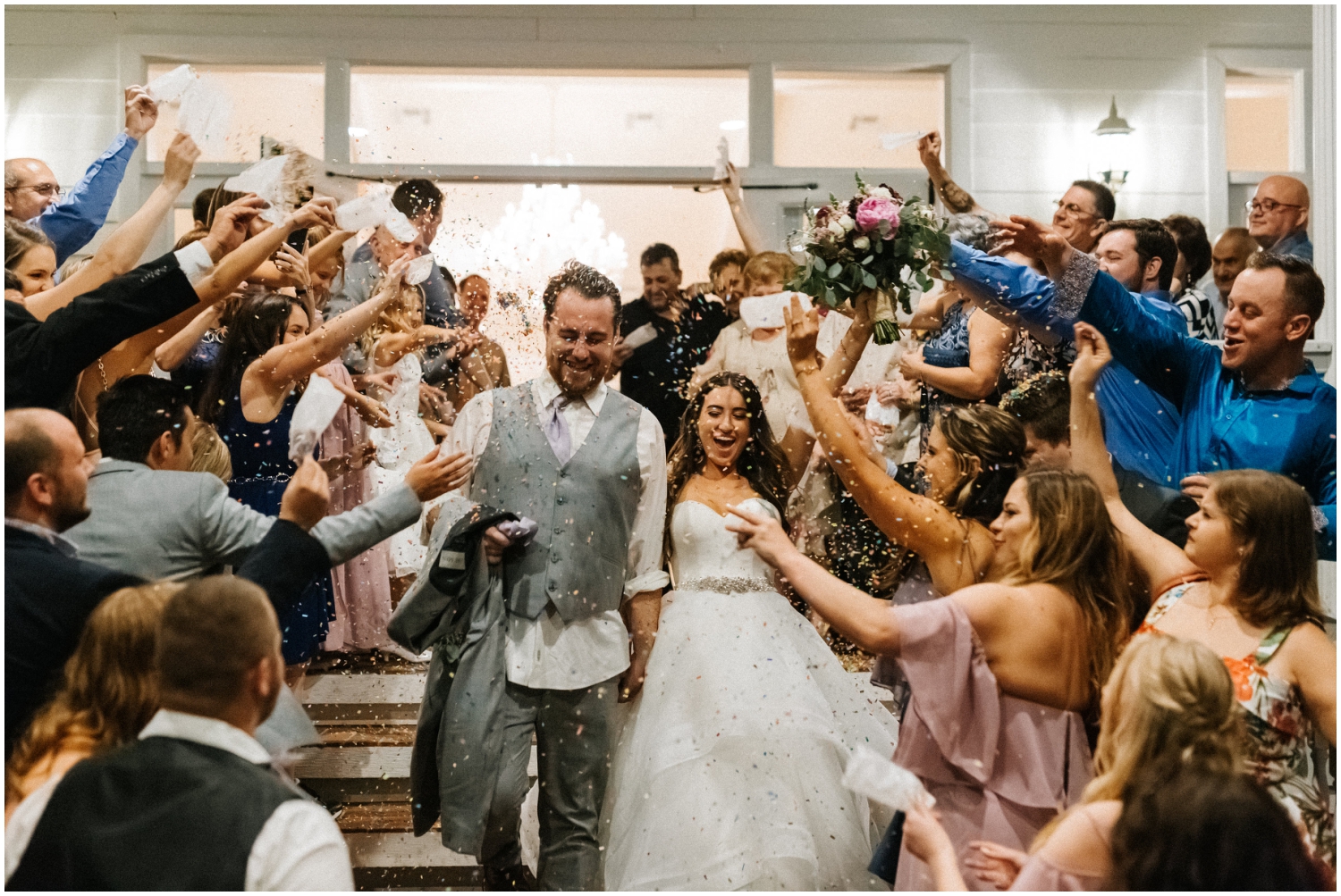 Bride and groom Grand Exit