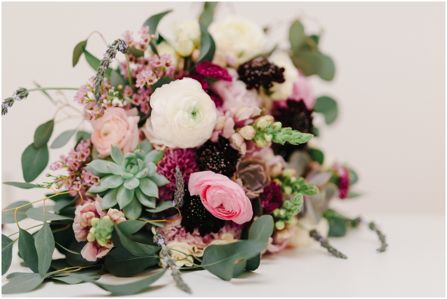 Pink bridal bouquet