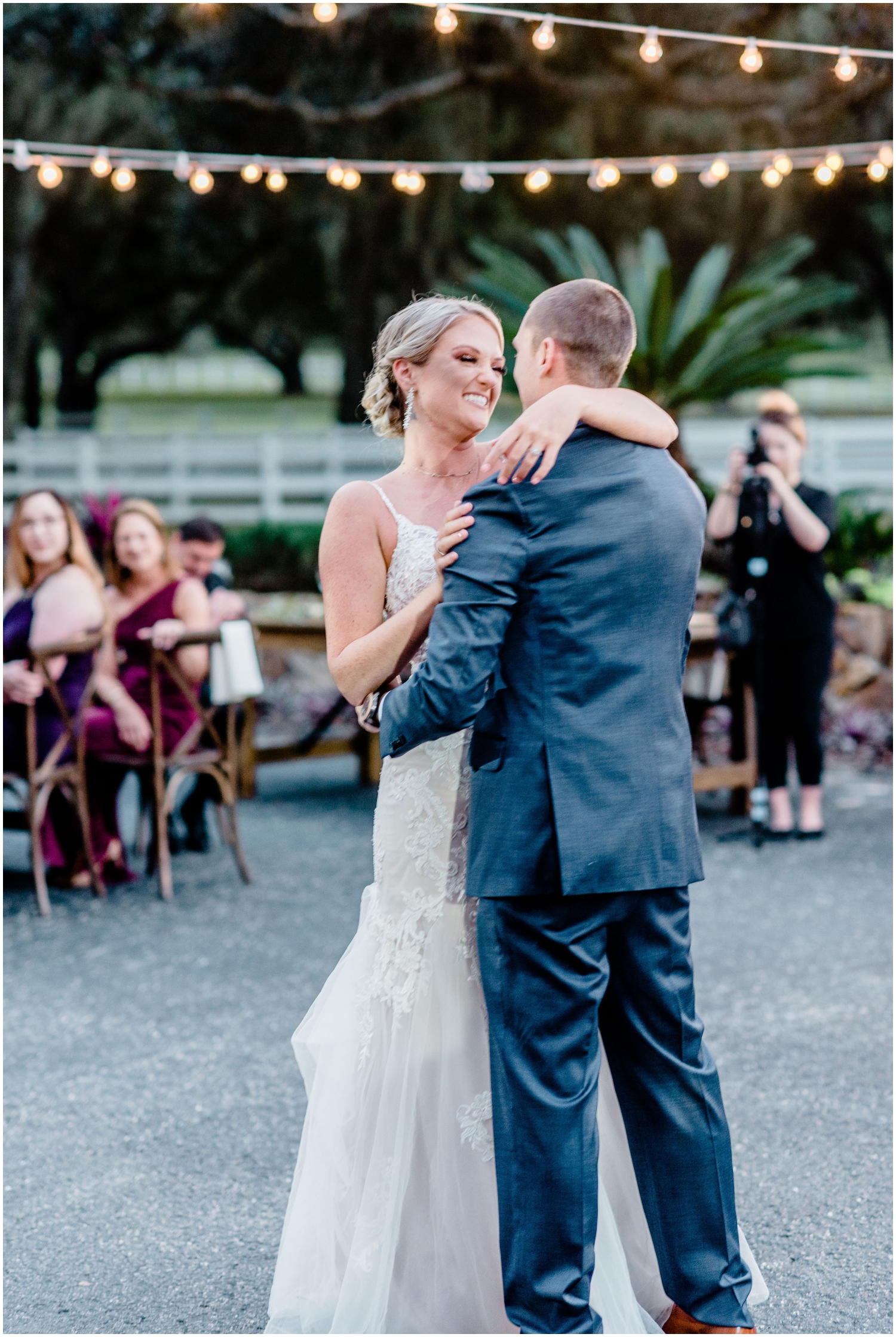 Bride and groom first dance