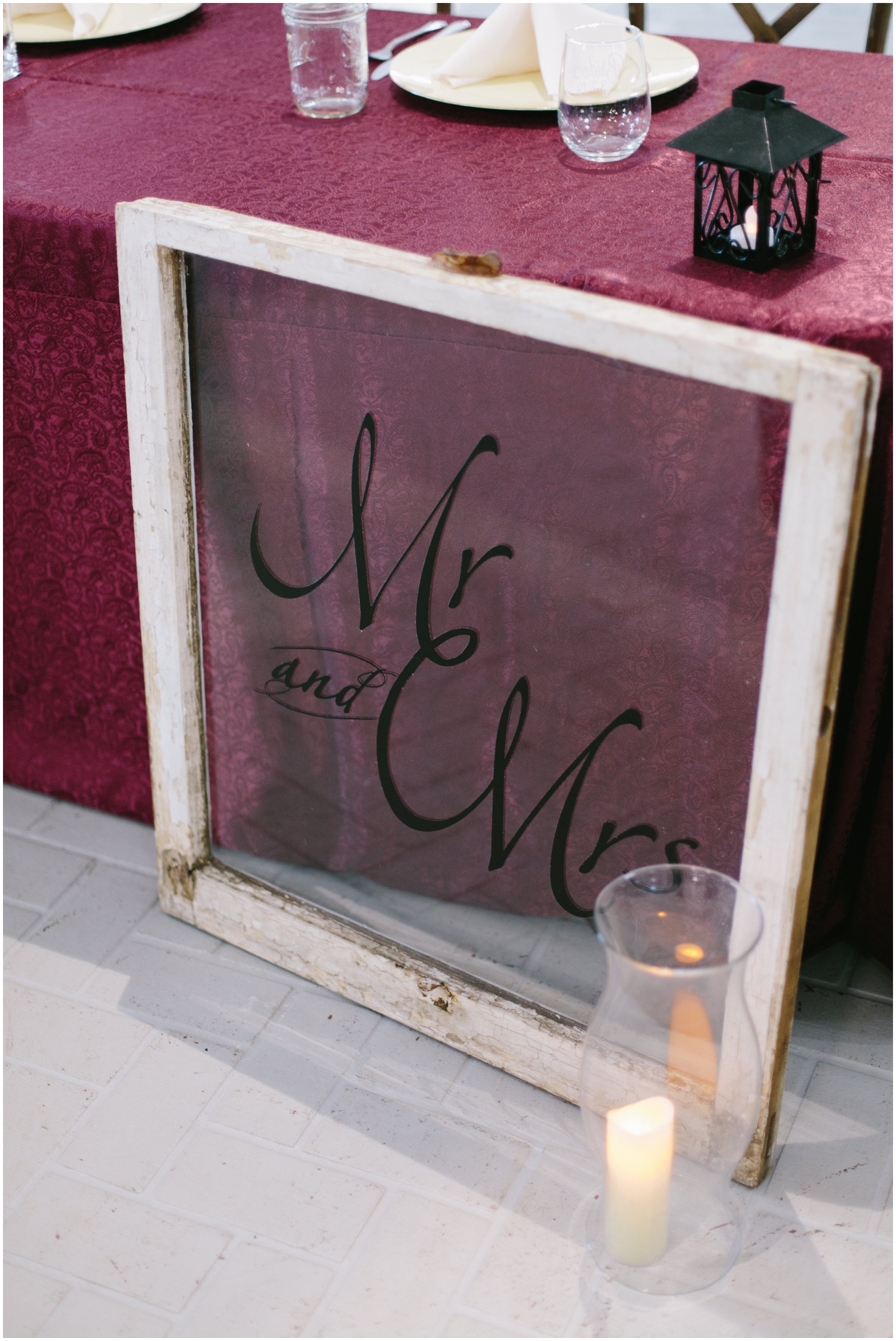 Modern Country Wedding Reception