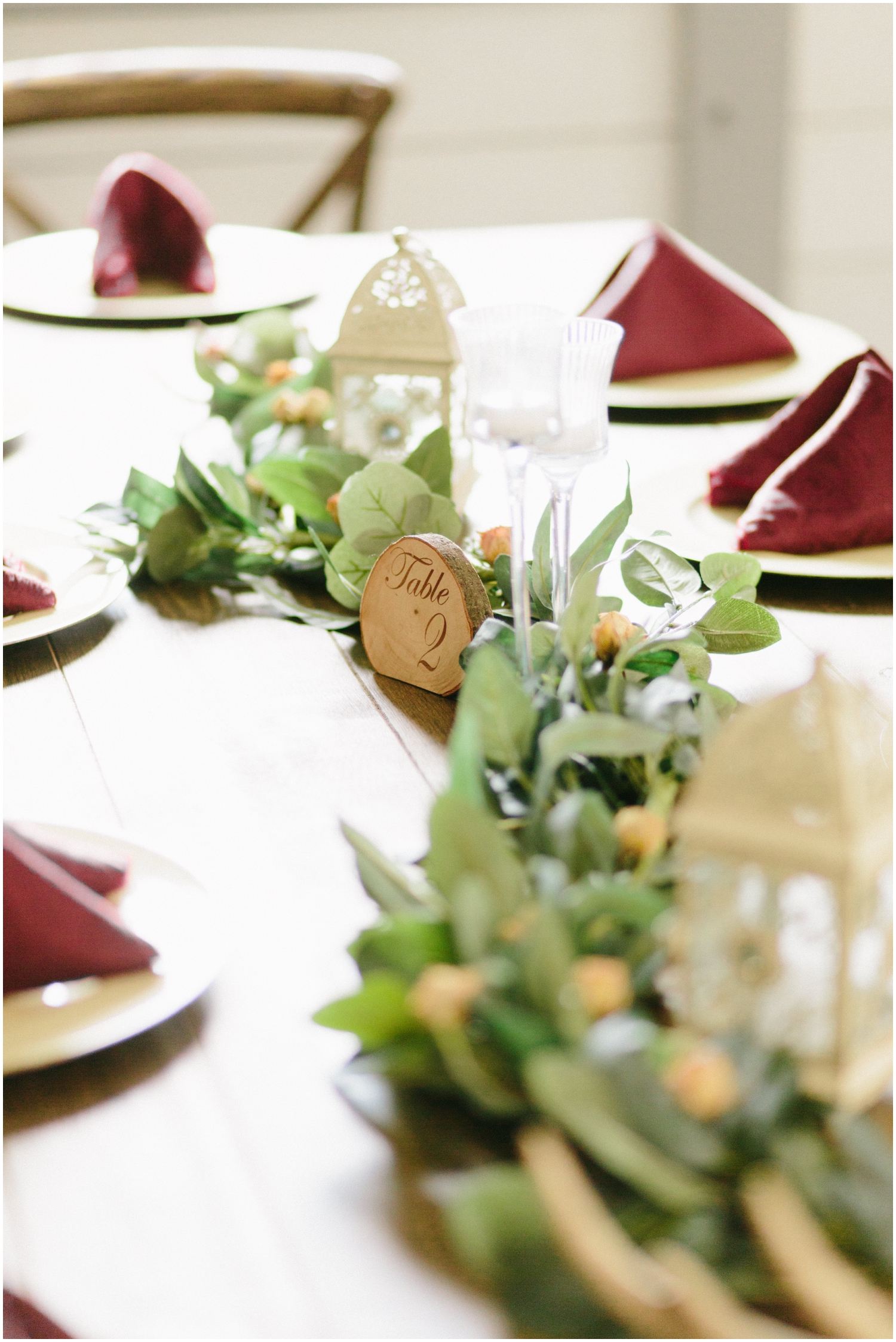 Wedding reception decor