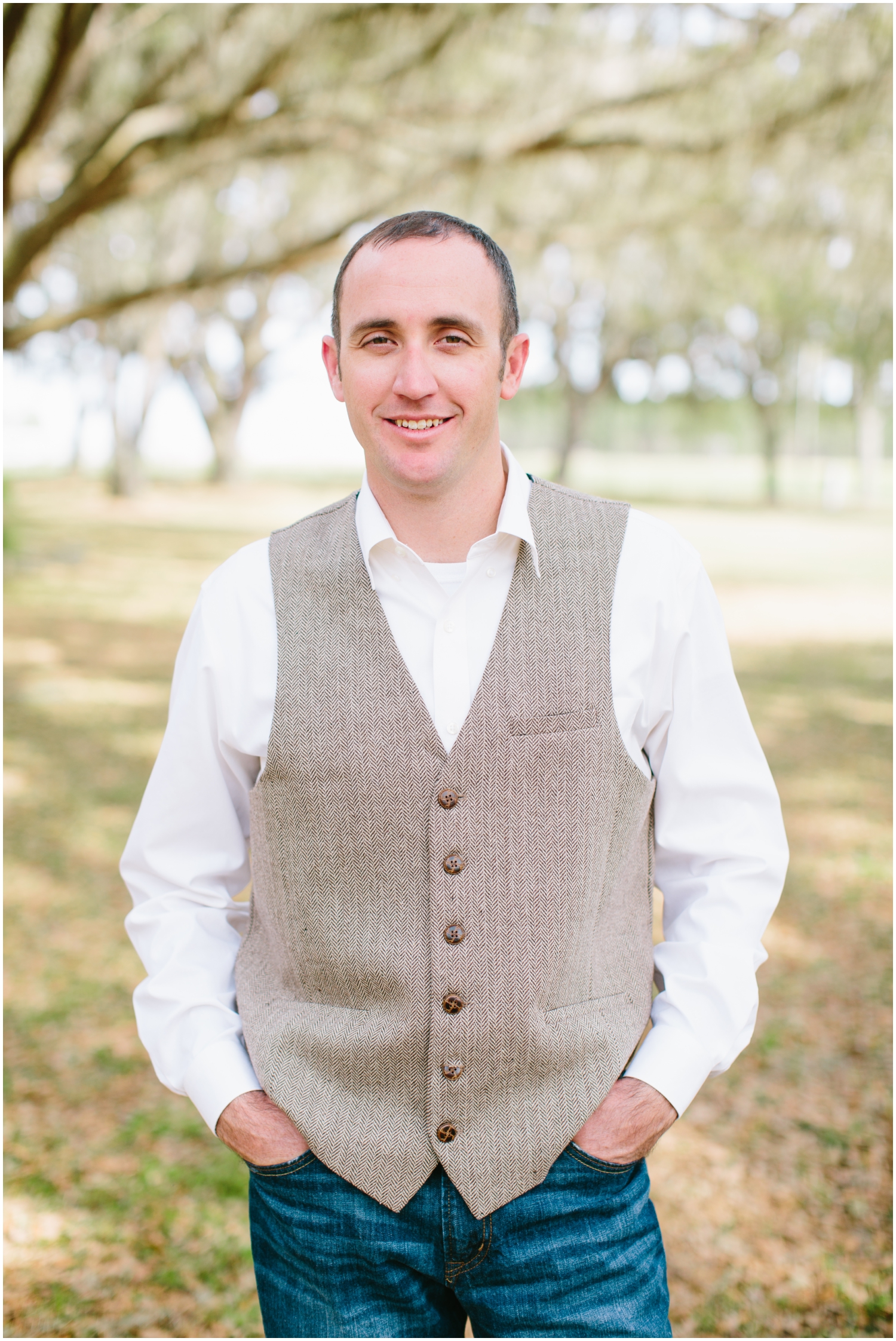 Groom portrait before wedding ceremony