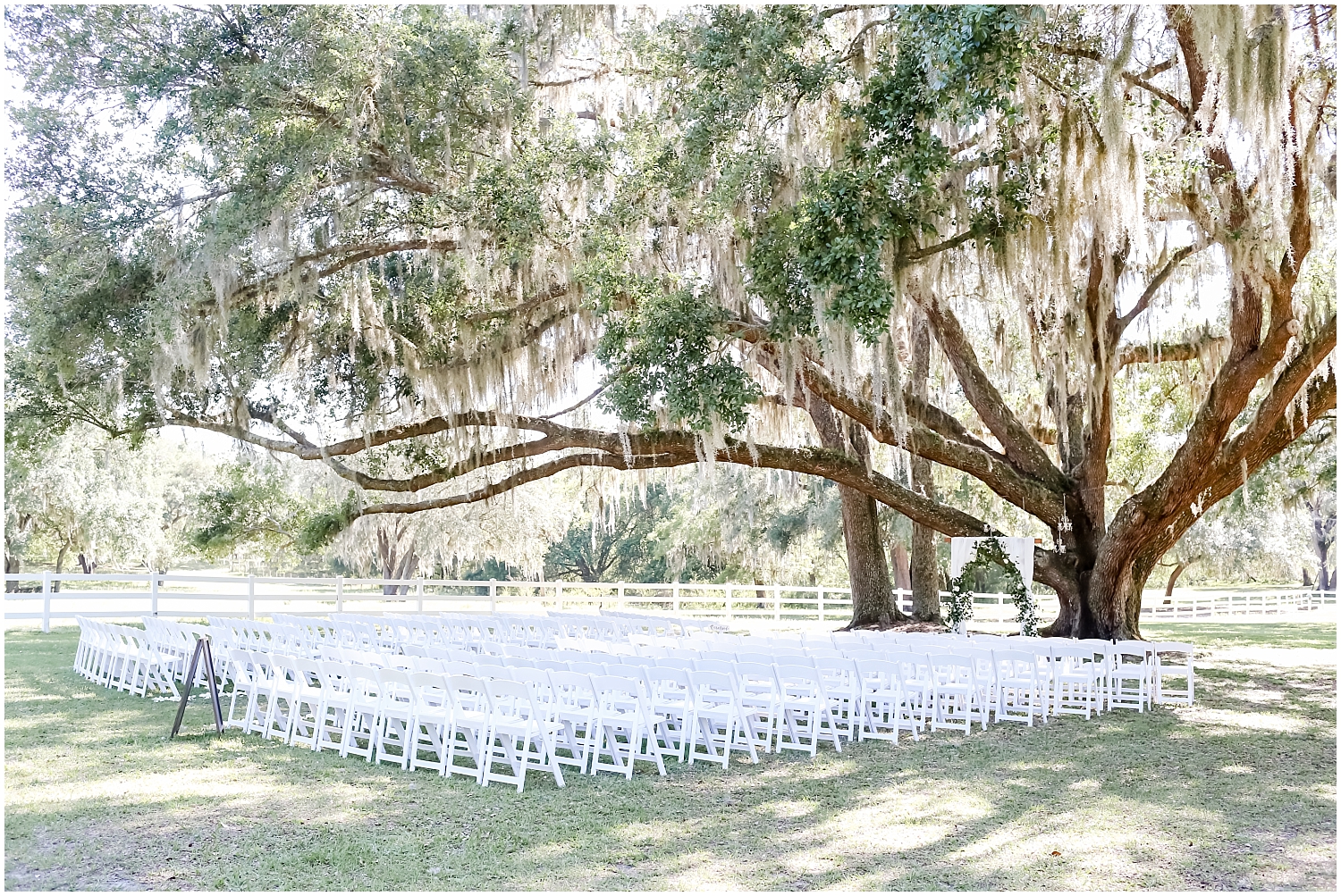 Outdoor wedding ceremony at Stonebridge Weddings & Events