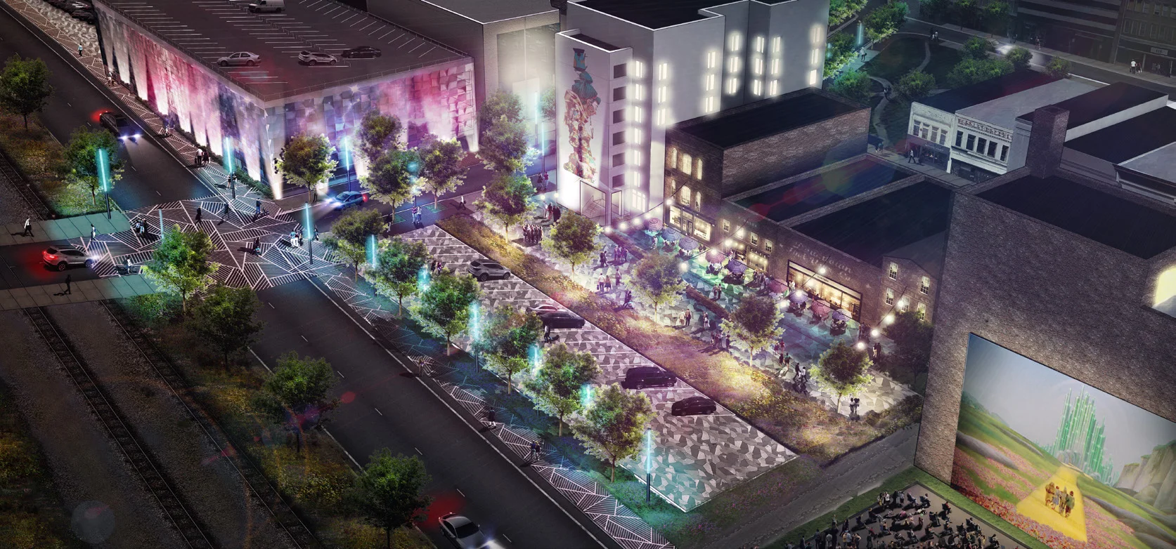 Back Porch Proposed Vision - Night