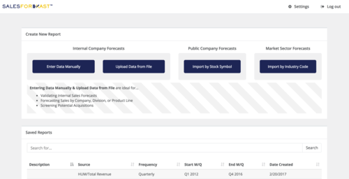 Powerful Forecasting Options