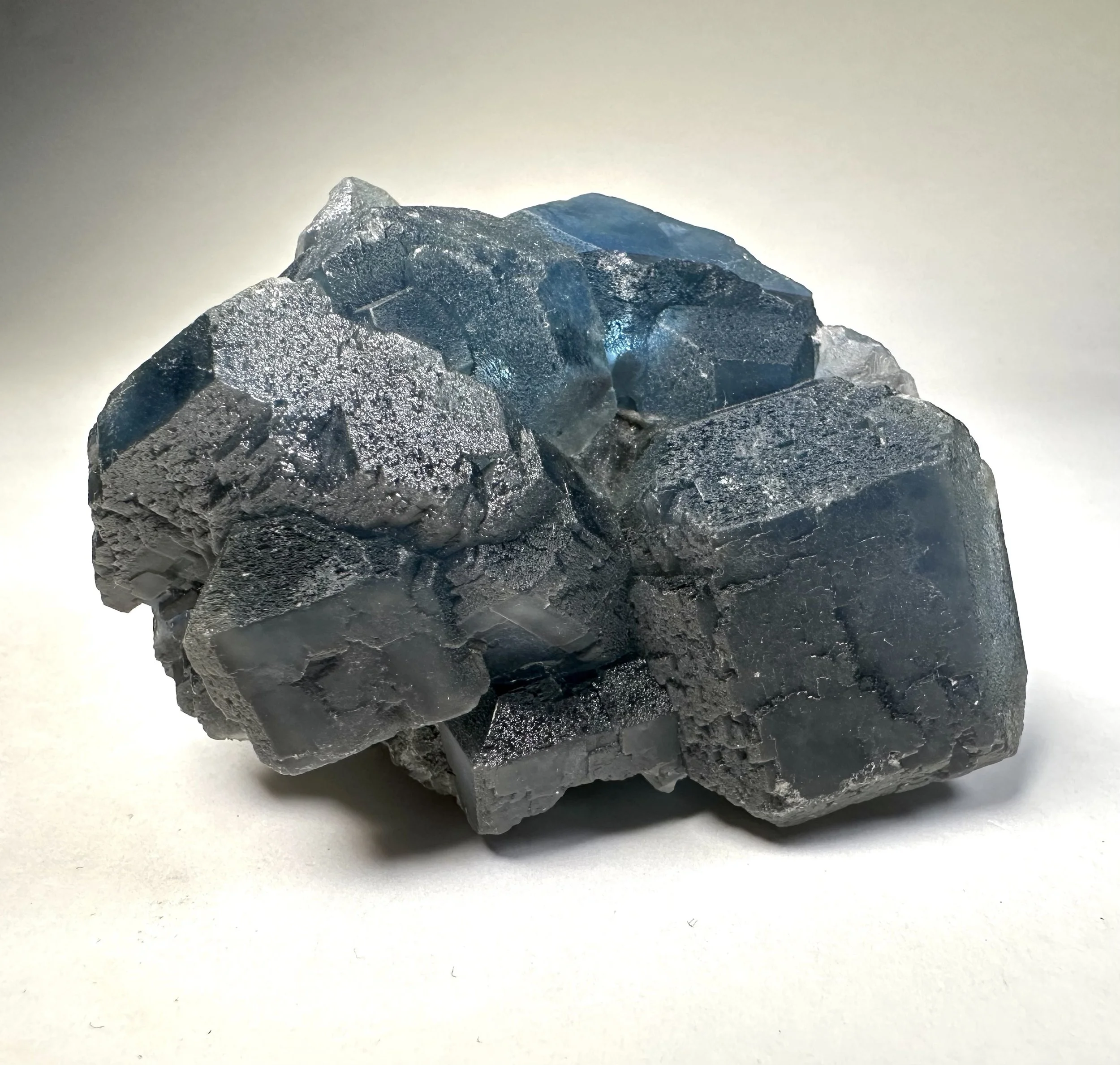 Blue Fluorite, Fujian, China, absorbs and neutralizes negative energy and stress