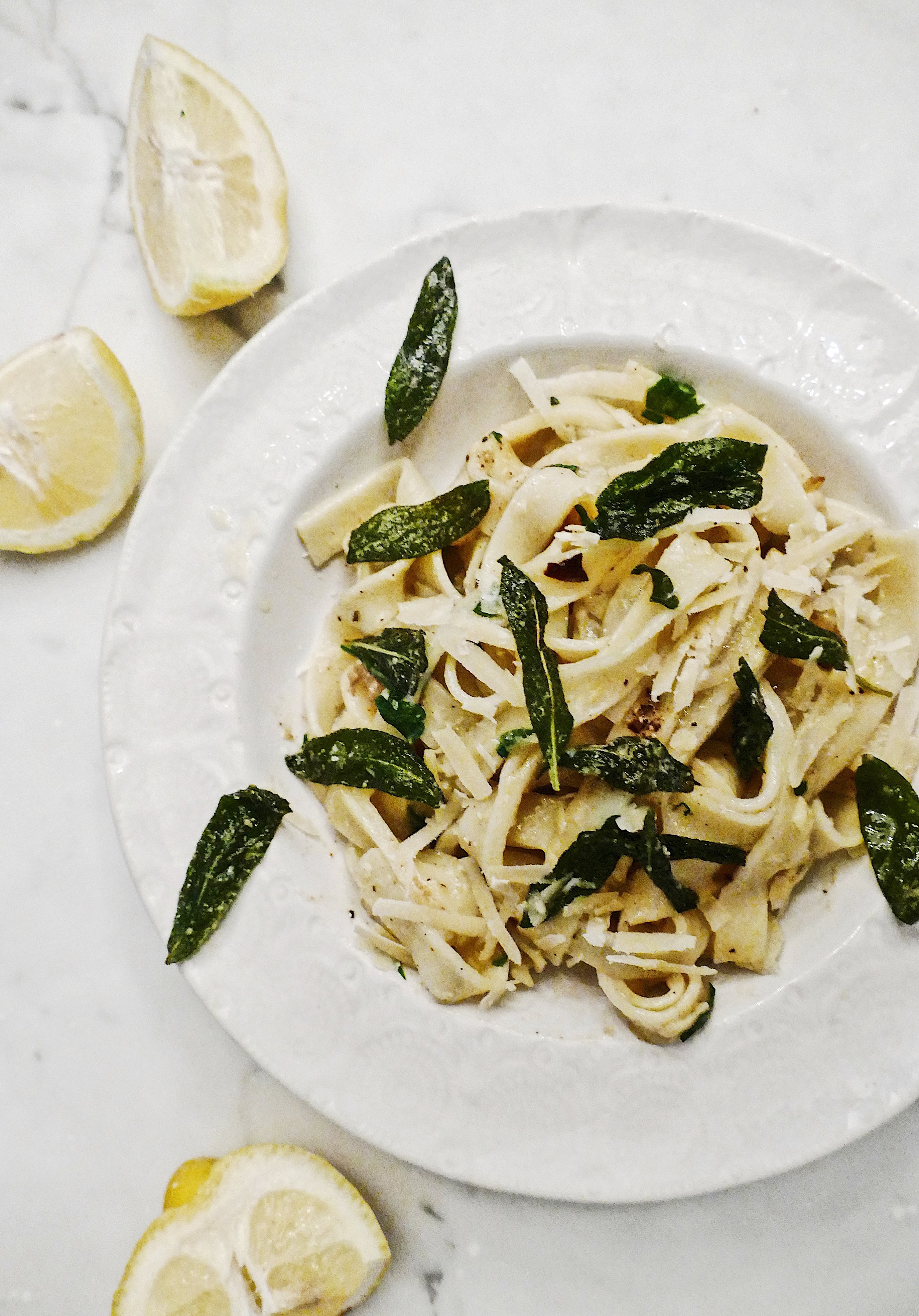 Miso Brown Butter and Crispy Sage Pasta