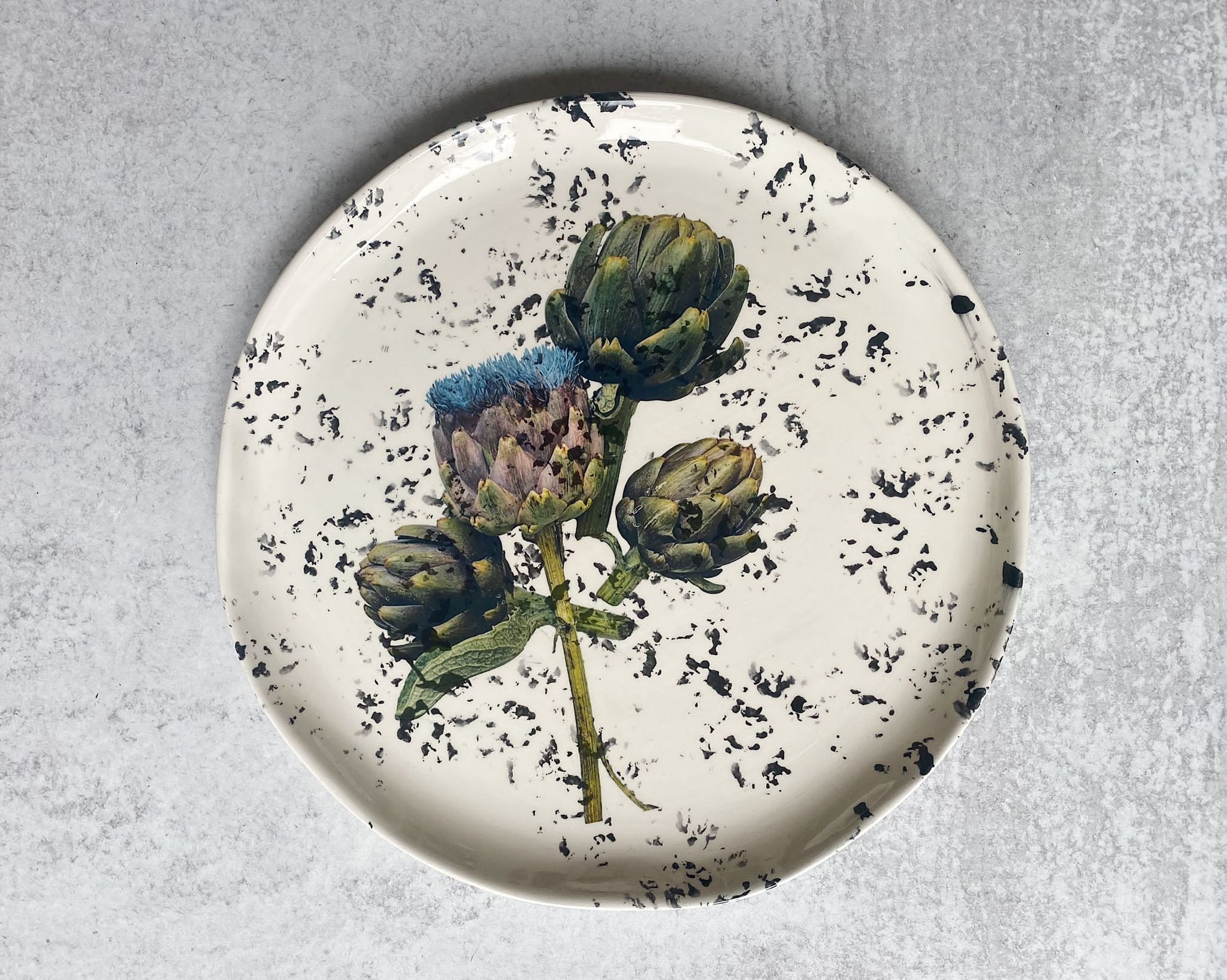 Artichoke Ceramic Large Plate