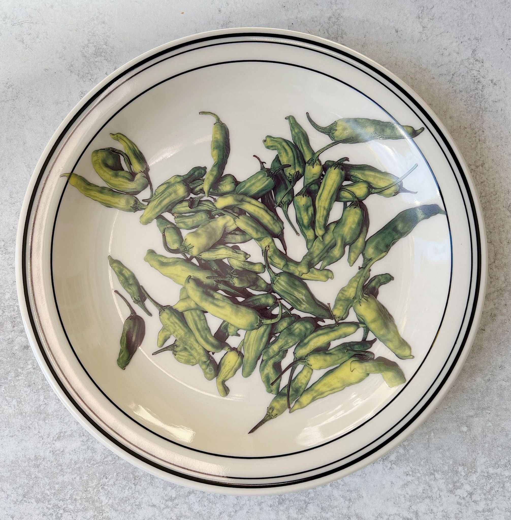 Vintage Shishito Pepper Ceramic Small Plate