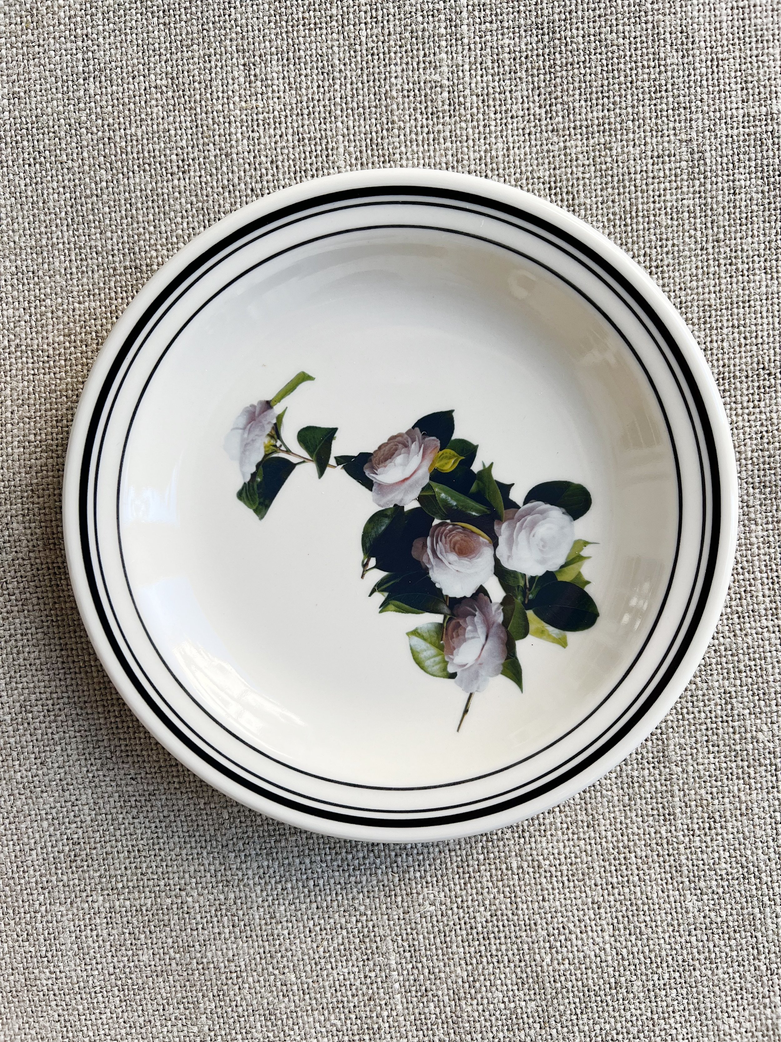 Vintage Camellia Ceramic Small Dish