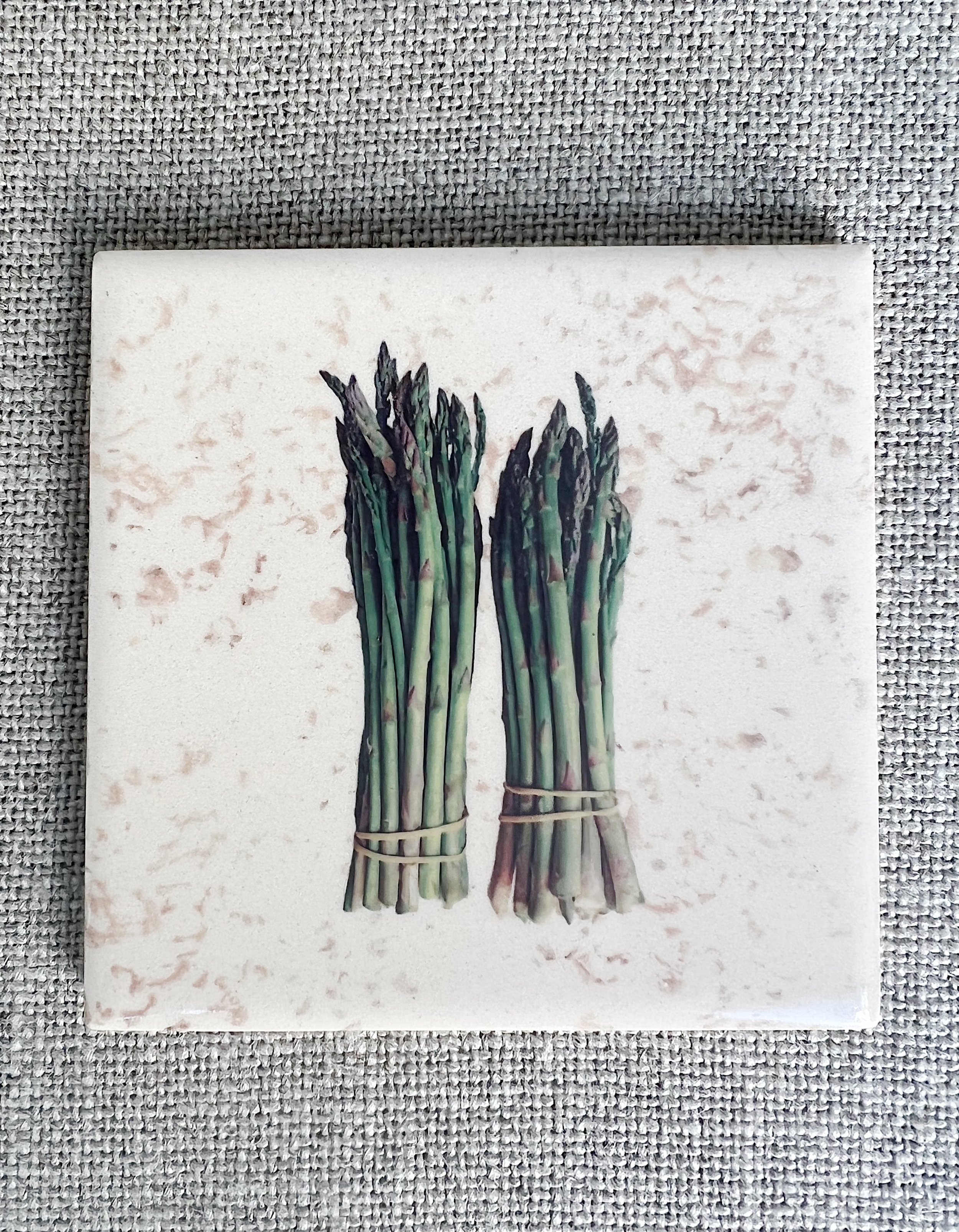 Asparagus Ceramic Coaster