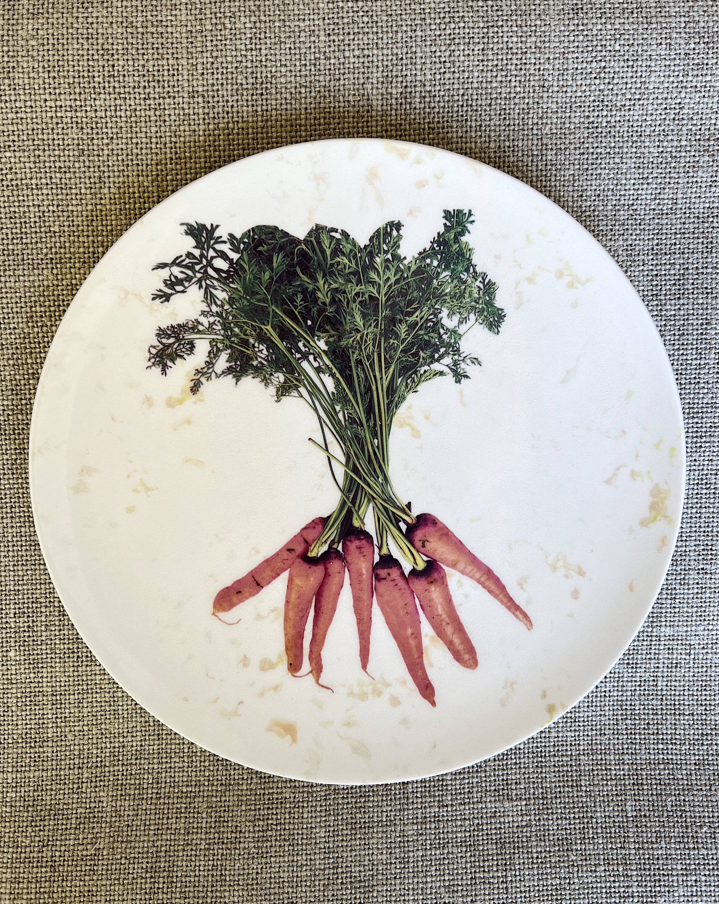 Carrot Bunch Ceramic Small Plate