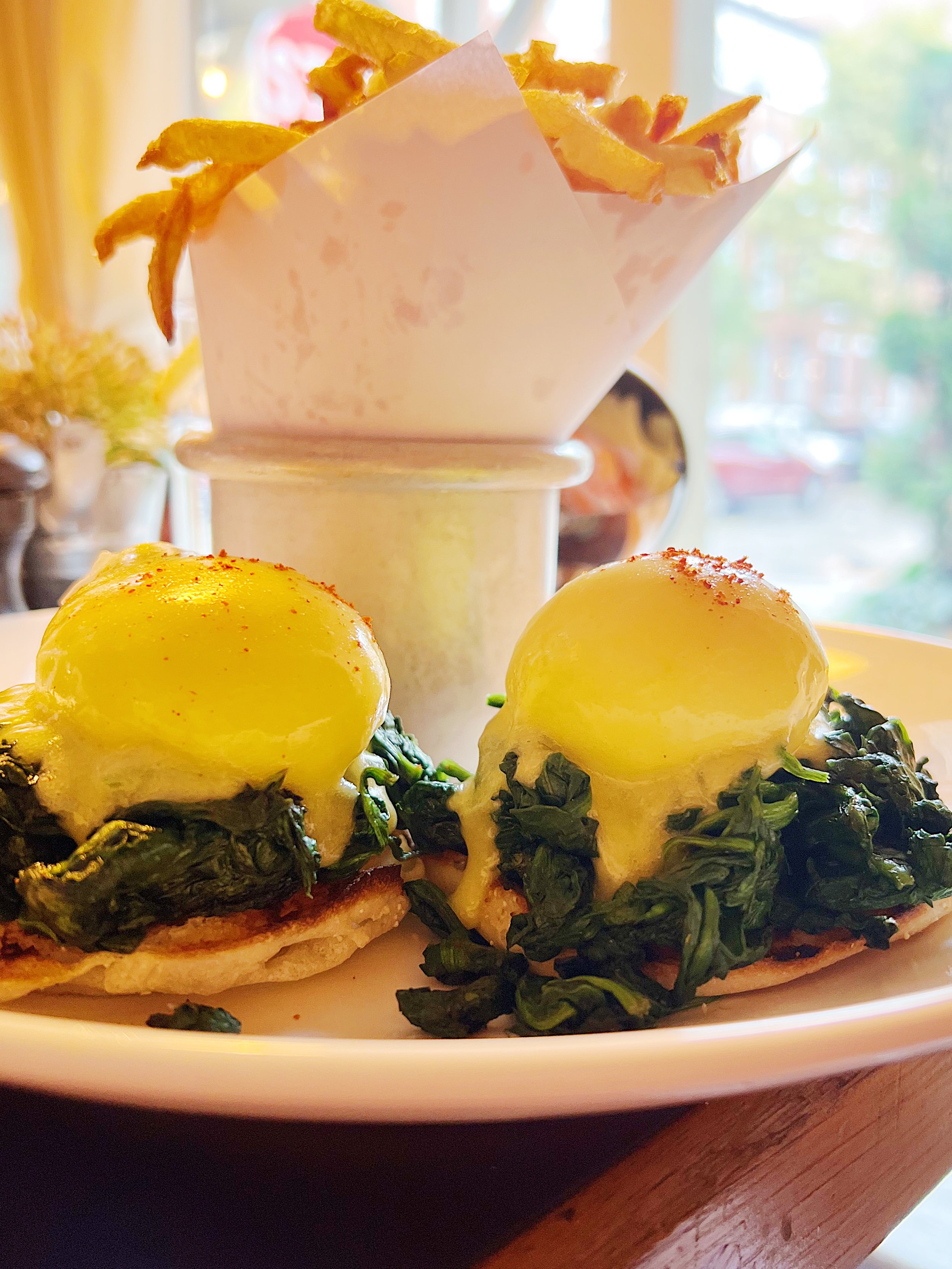 Eggs Florentine, Cafe Cluny, West Village, NY