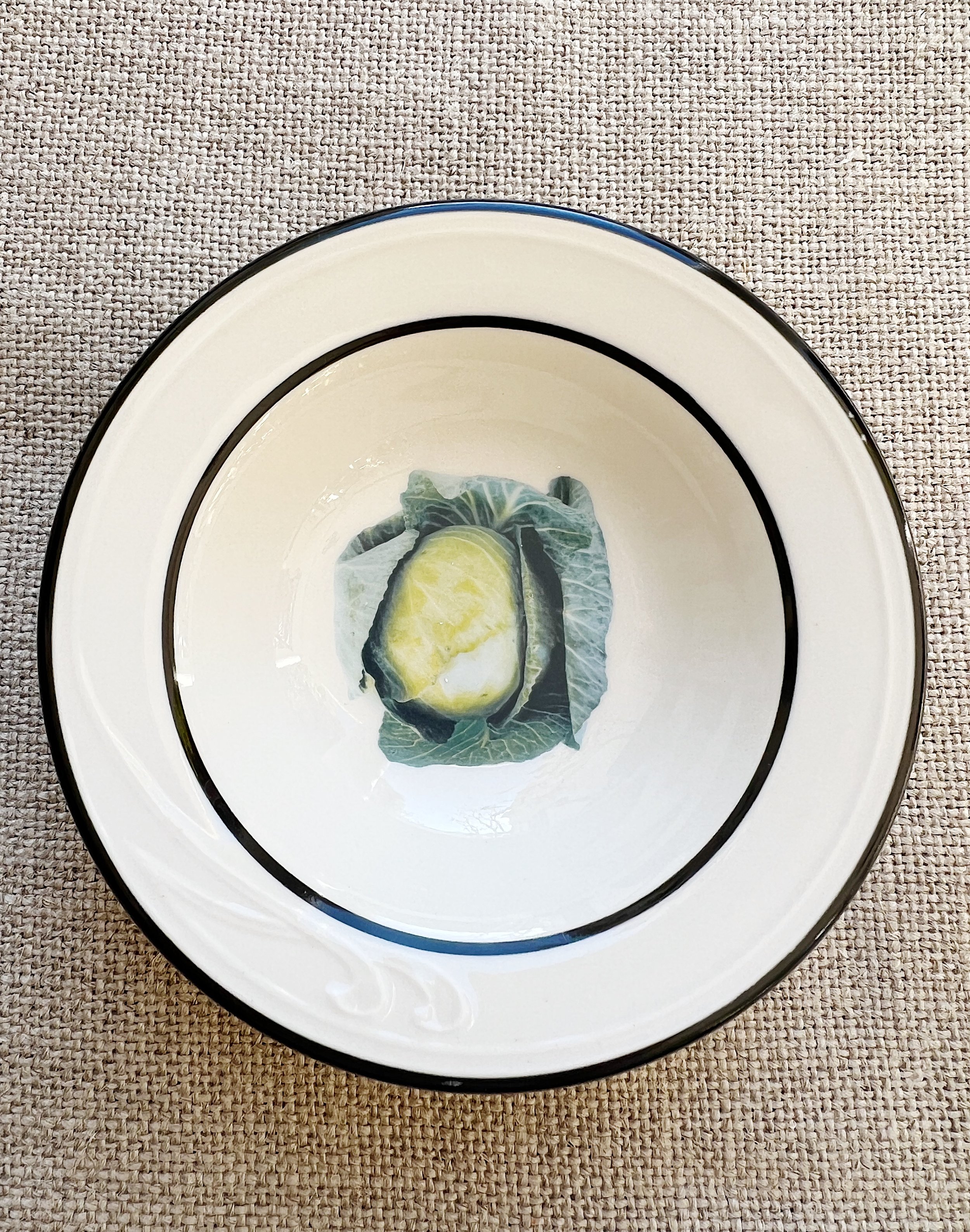Vintage Cabbage Ceramic Small Dish
