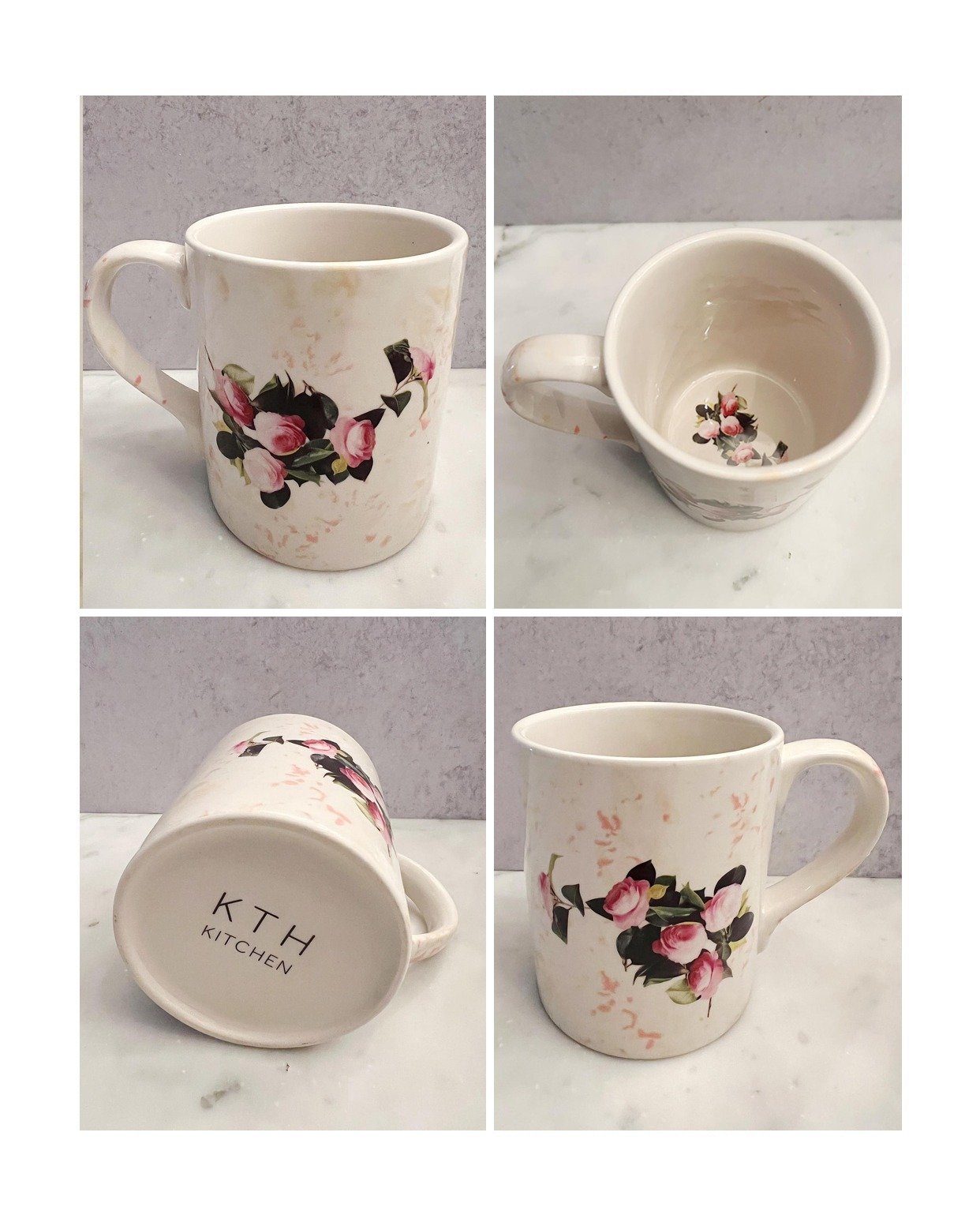 Pink Camellia Ceramic Mug