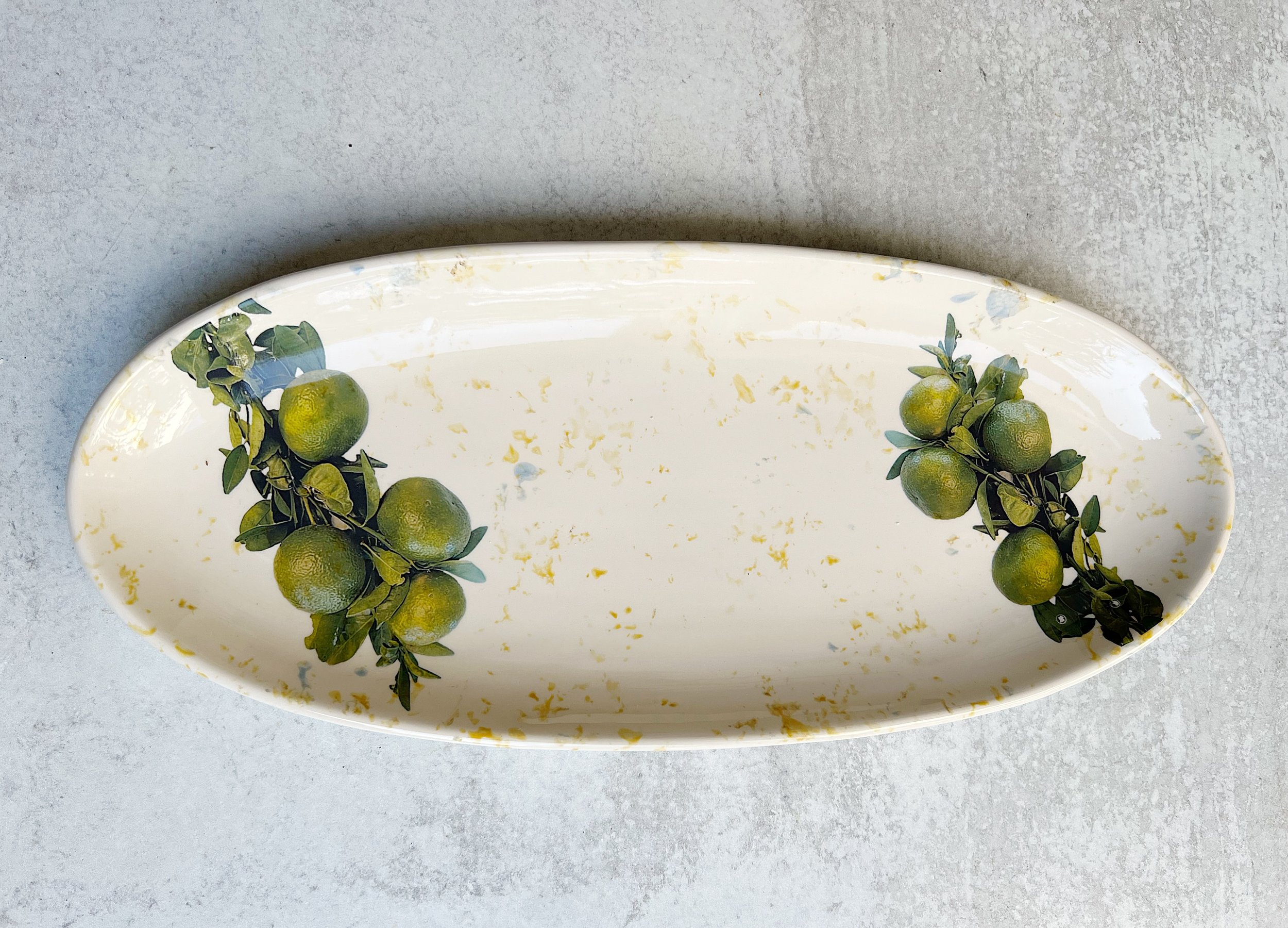 Limes Ceramic Long Oval