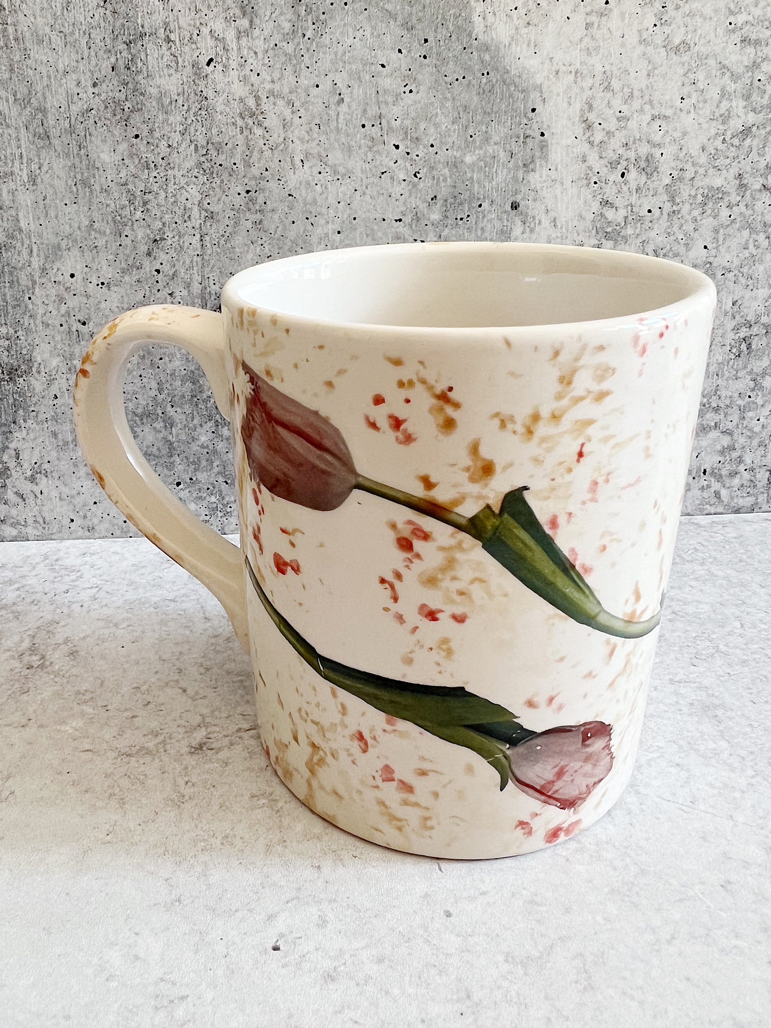 Pink Tulips Ceramic Small Mug